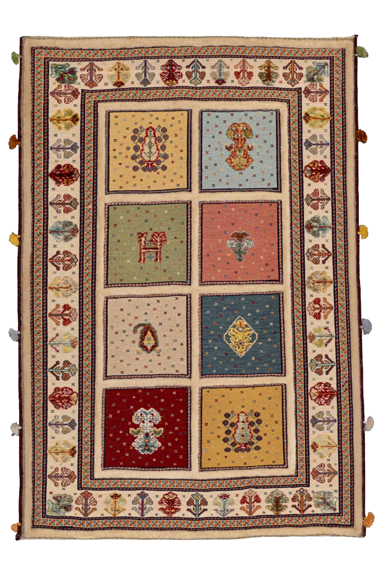 Kelim Teppich - Multisquares