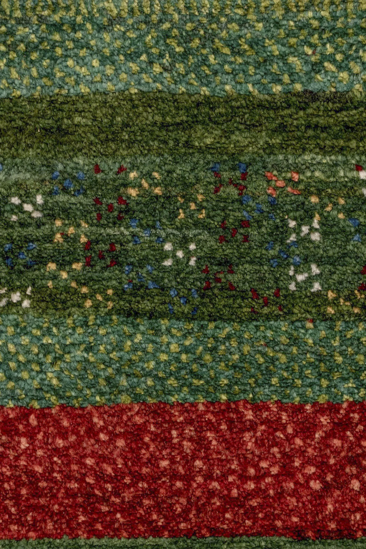 Gabbeh Teppich-Unikat - Grünes Erwachen
