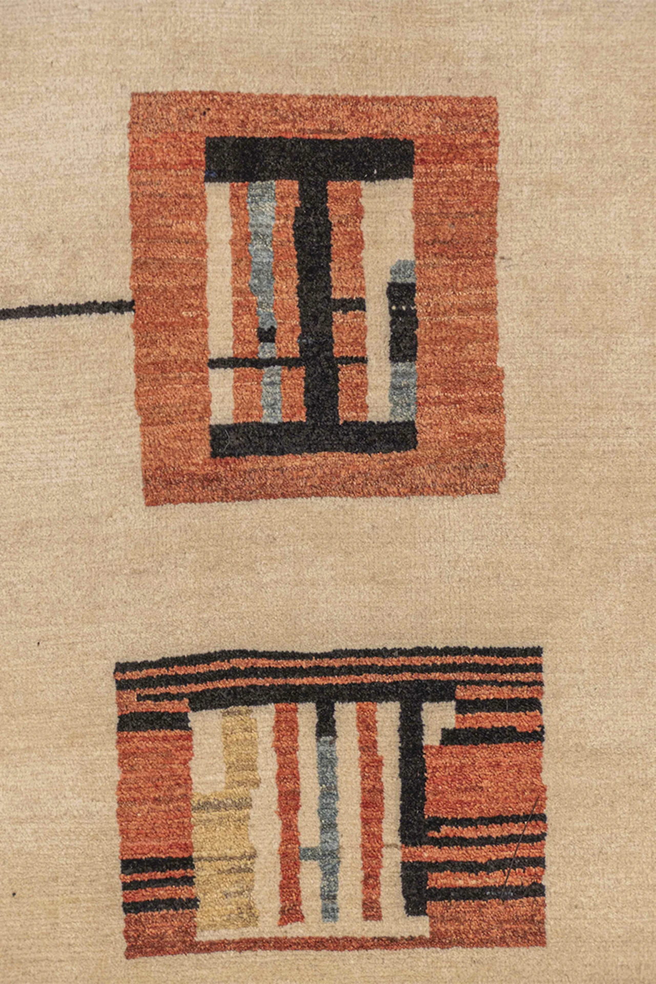 Gabbeh Teppich-Unikat - Stadtleben