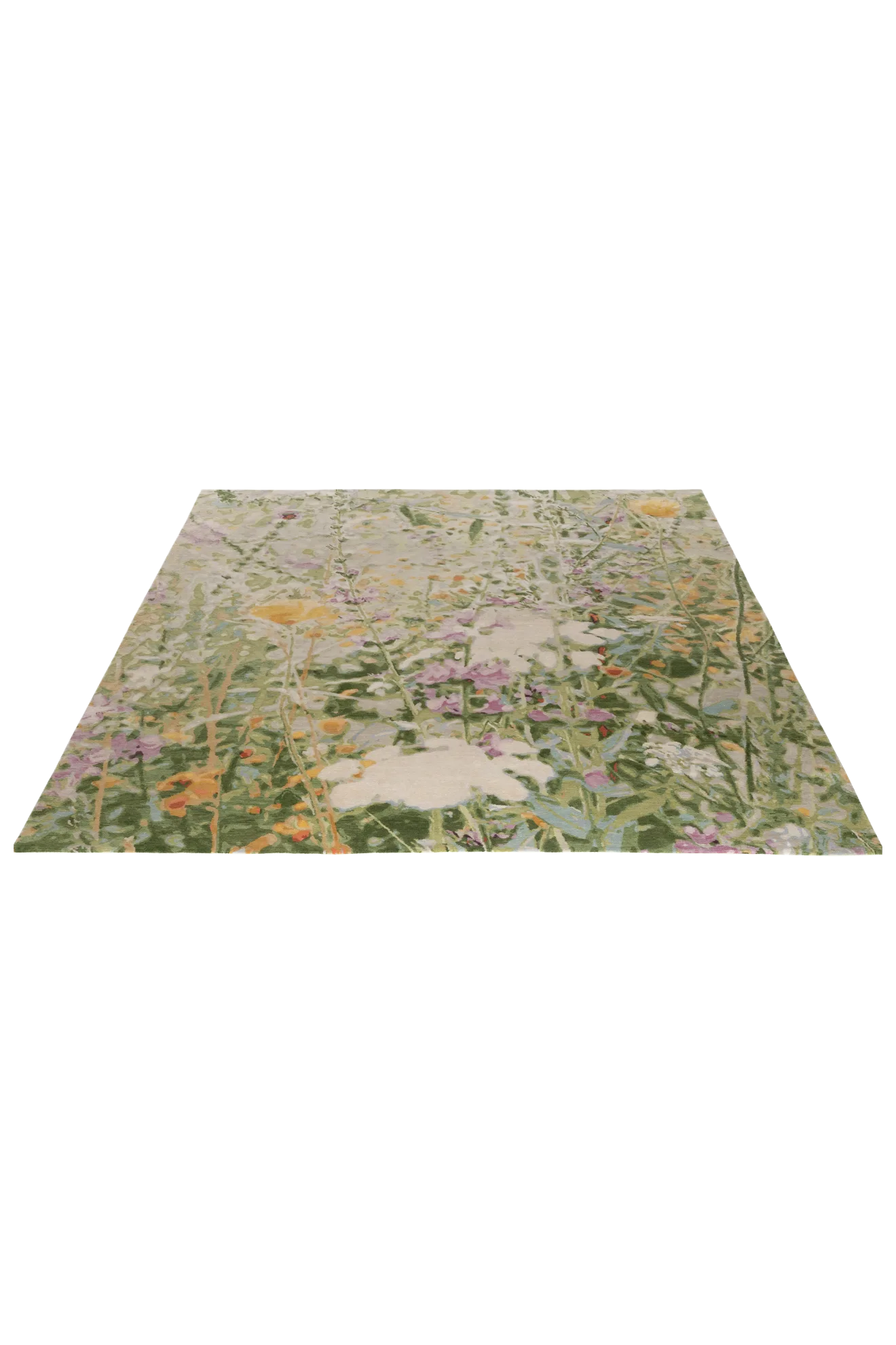 Wool & Silk Teppich - Wild Flowers