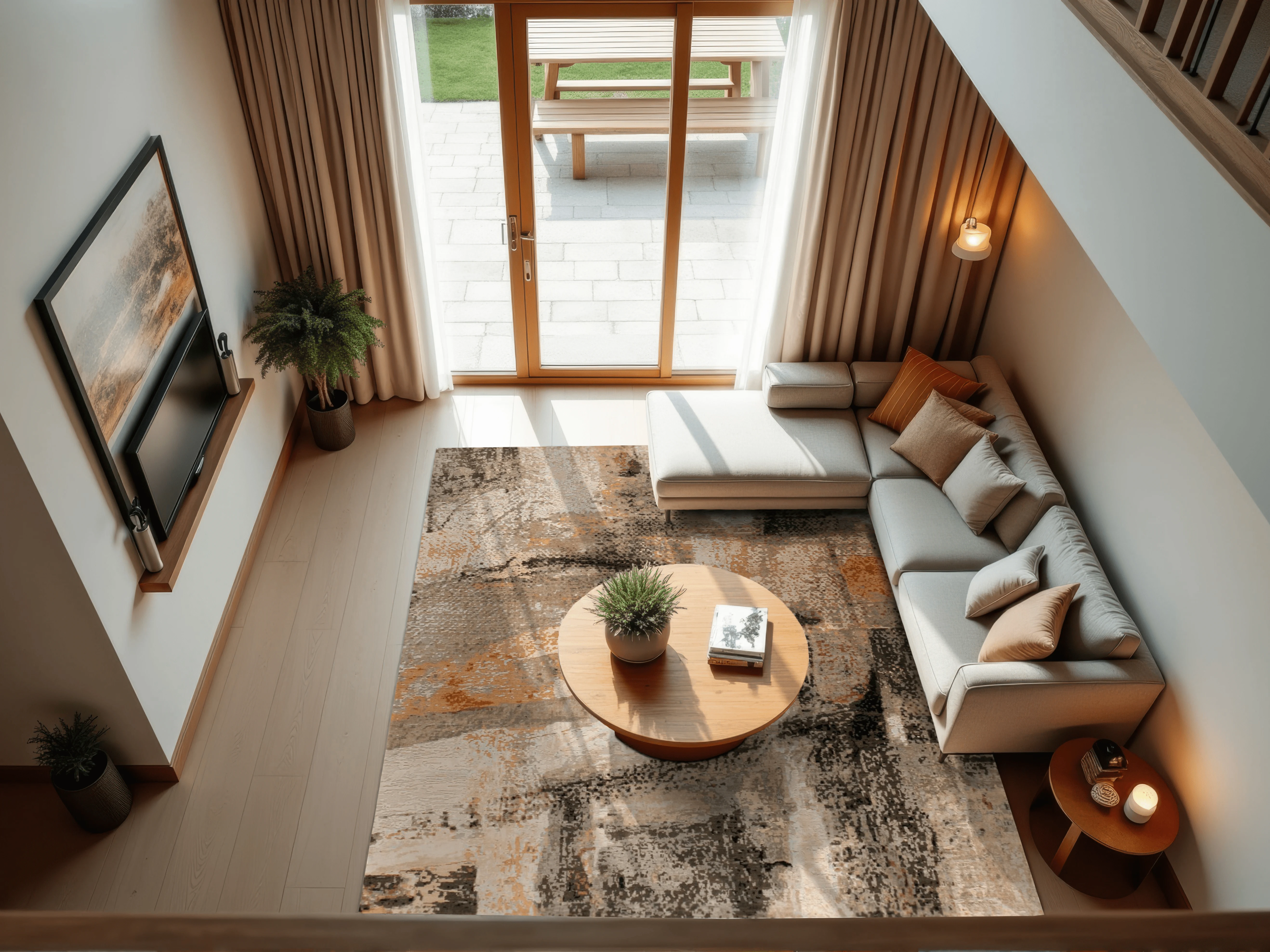 Jordan Collection Designteppich - Canvas