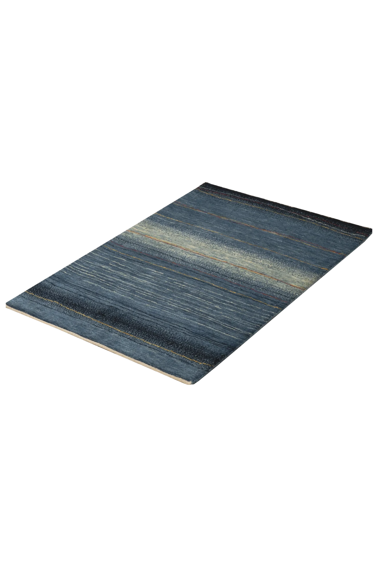 Gabbeh Teppich-Unikat - royalblaue Oase