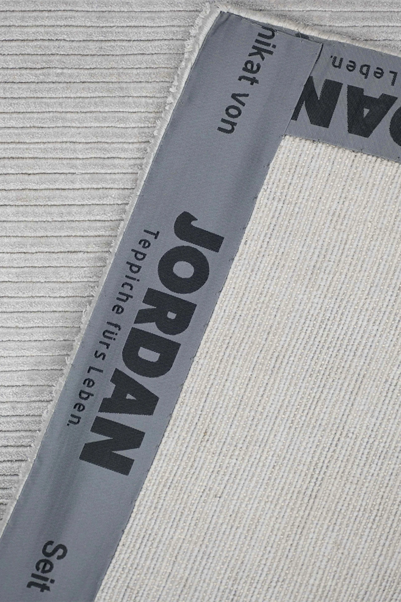 Jordan Collection Designteppich - Uni Silver