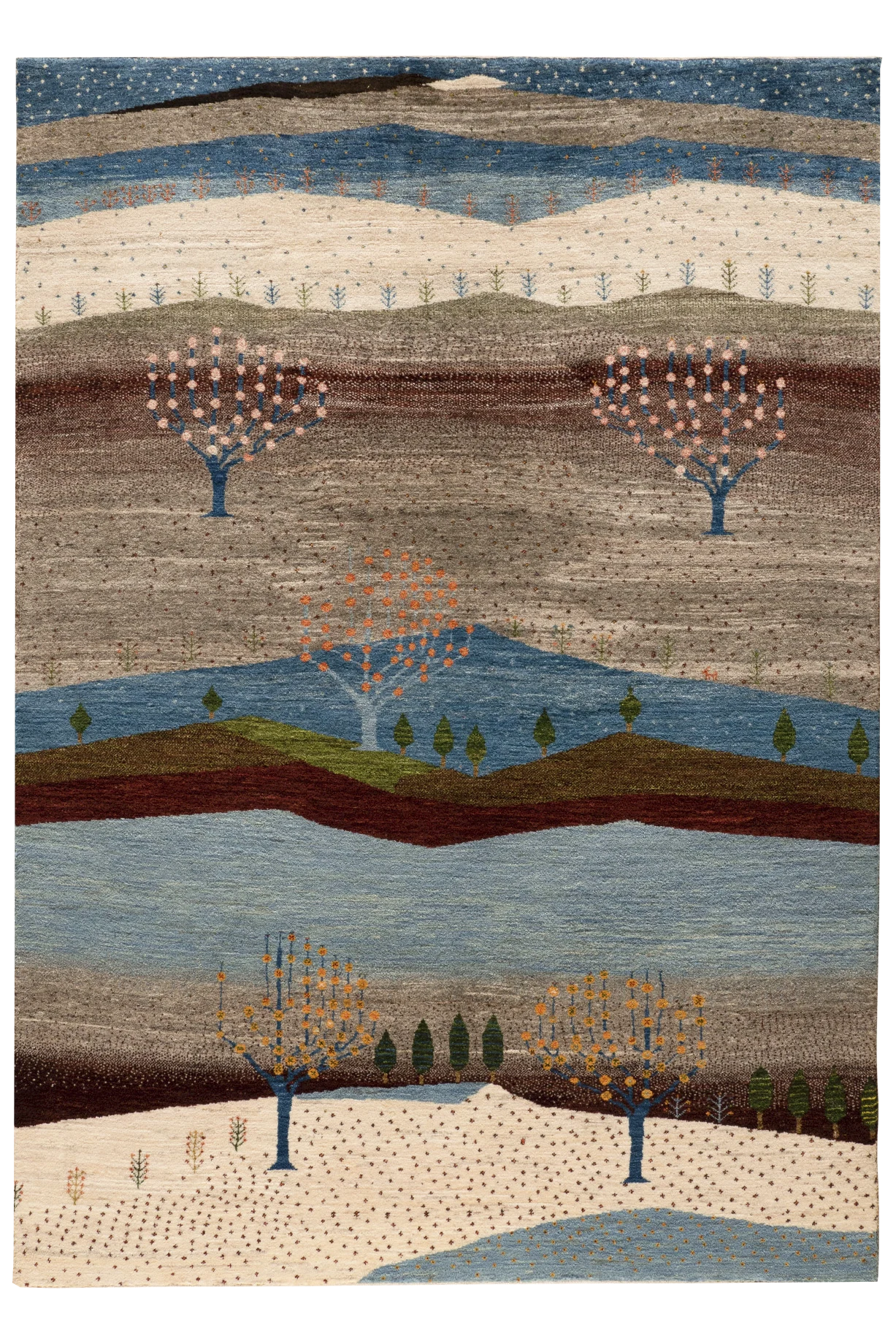 Gabbeh Teppich-Unikat - Blütezeit
