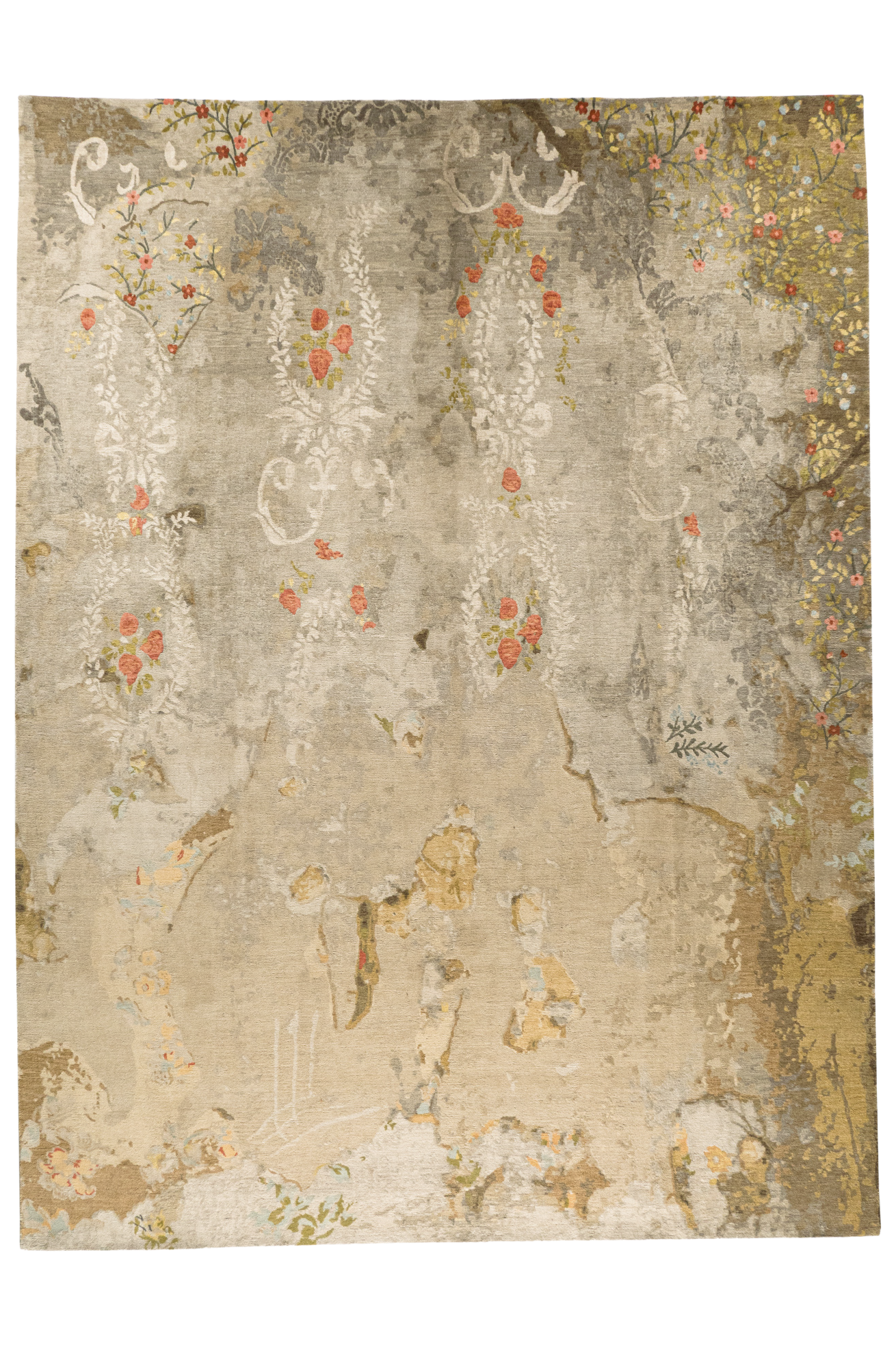 Wool & Silk Teppich - Roses