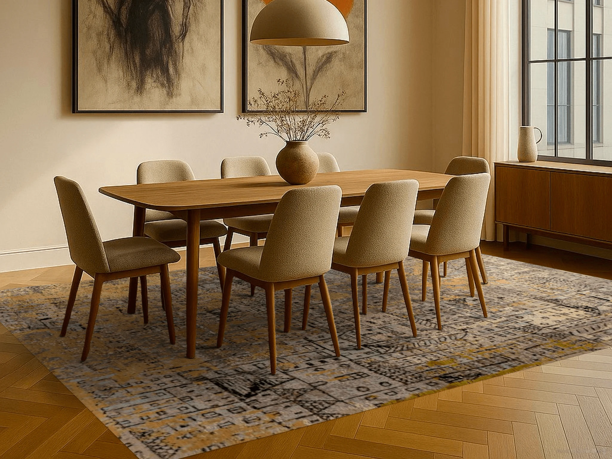Jordan Masterpiece Designteppich - City of Art