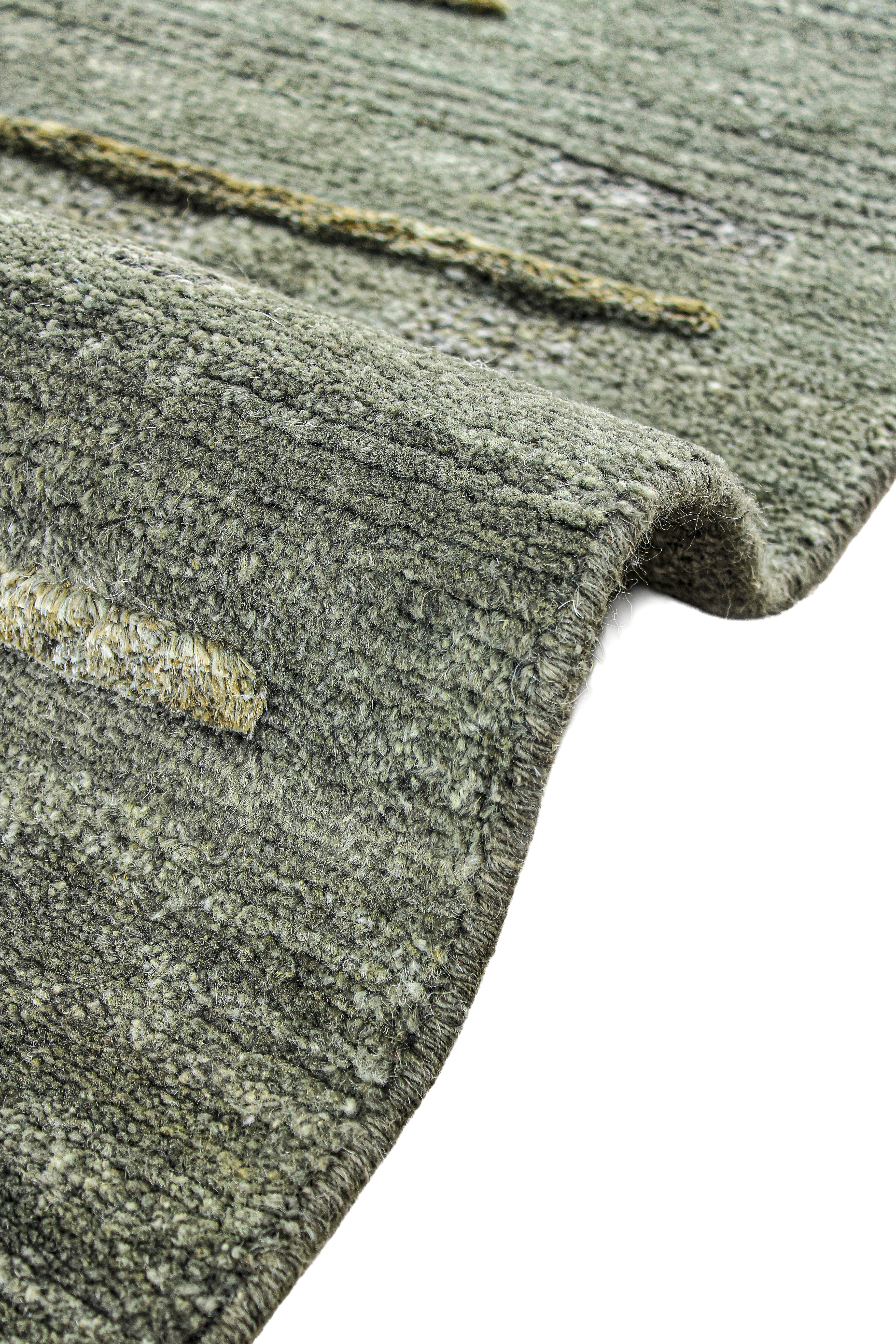 Designteppich Amber Smaragd Green aus der Jordan Collection