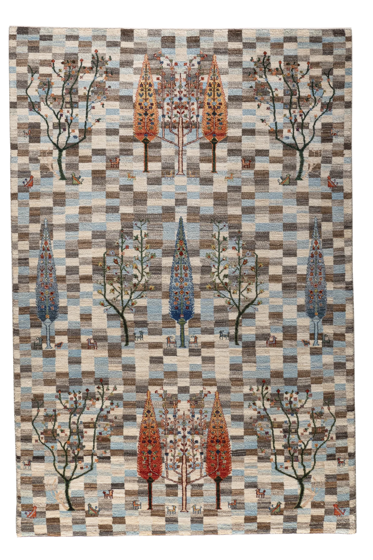 Gabbeh Teppich-Unikat - Tempel der Zypressen