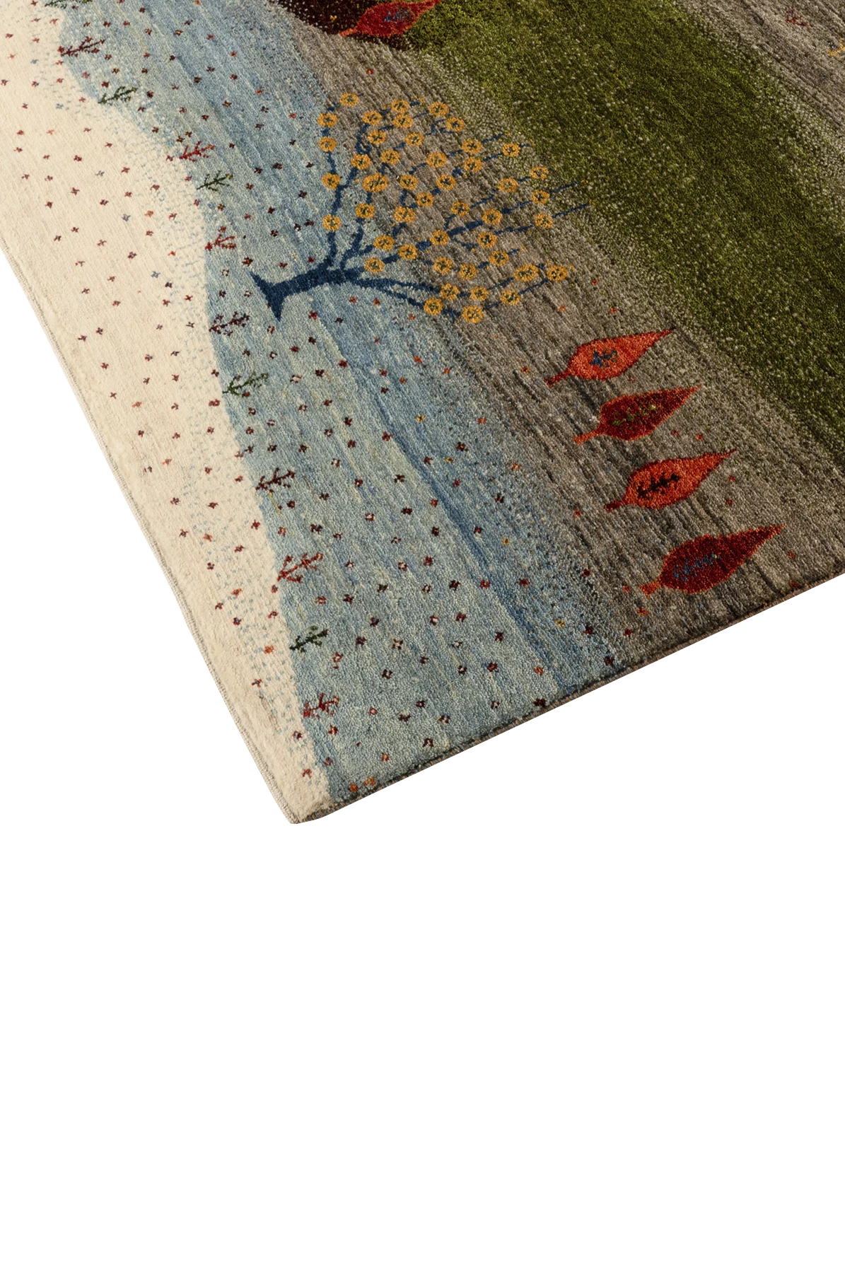 Gabbeh Teppich-Unikat - Hügelpoesie