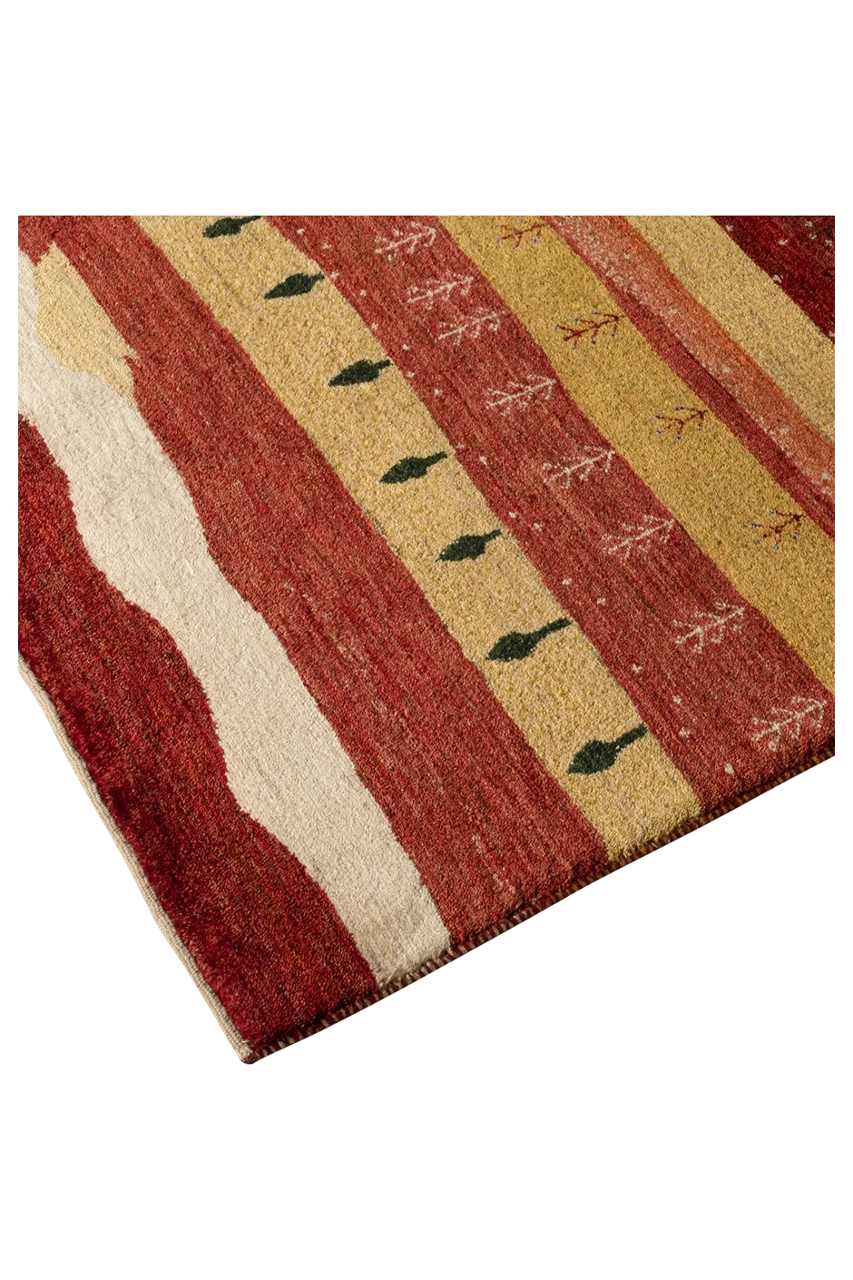 Gabbeh Teppich-Unikat - gelbe Wüste