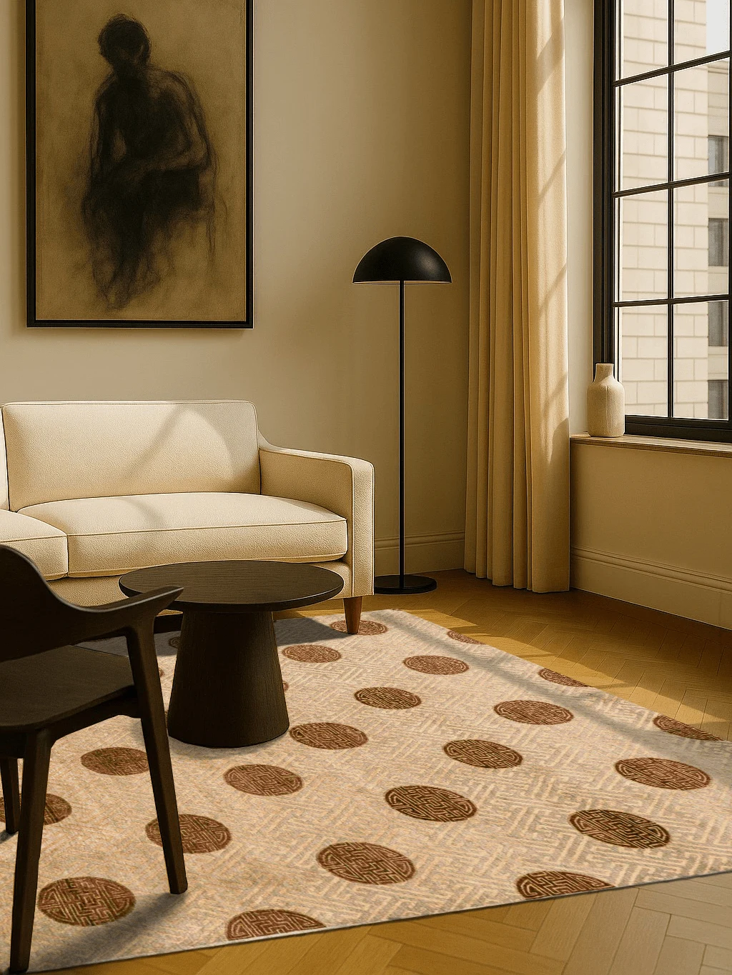 Jordan Collection Designteppich - Mandala Dots