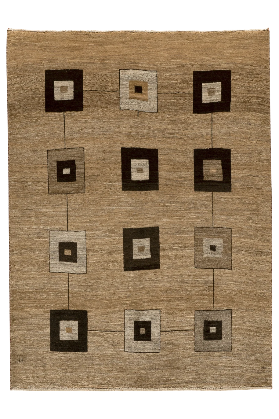 Gabbeh Teppich-Unikat - Würfelspiel