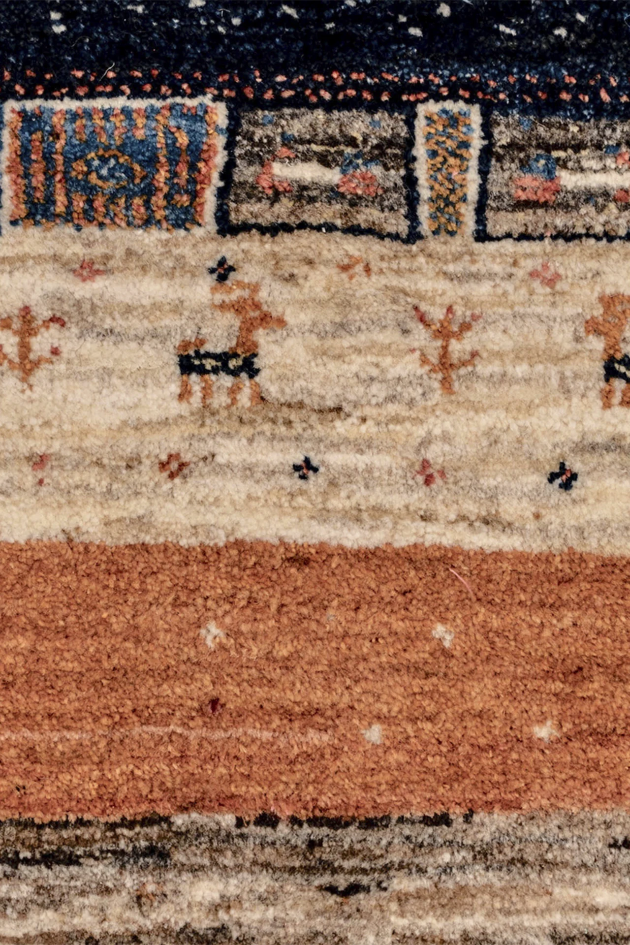 Gabbeh Teppich-Unikat - Nomadendorf