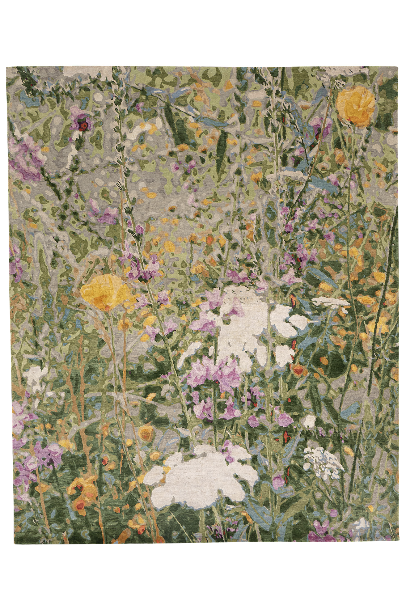 Wool & Silk Teppich - Wild Flowers