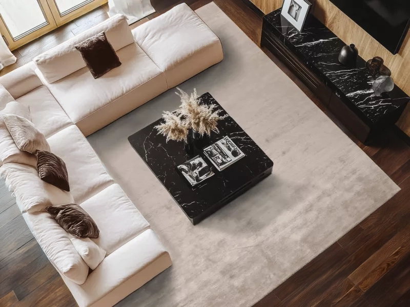 Jordan Collection Designteppich - Mauve I
