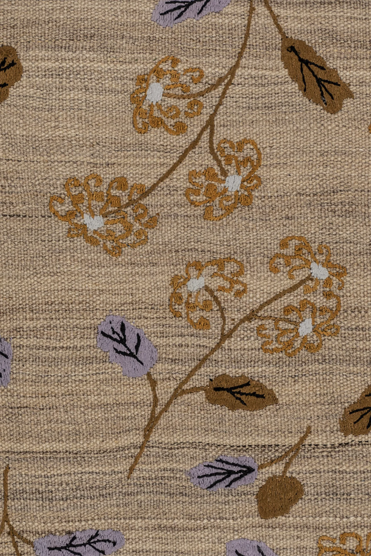 Kelim Teppich Purple - Leafs