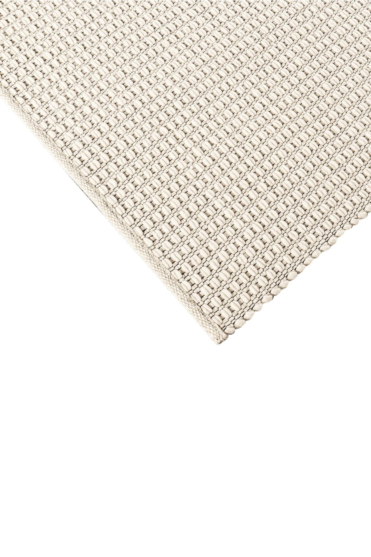 Handwebteppich - Classic White