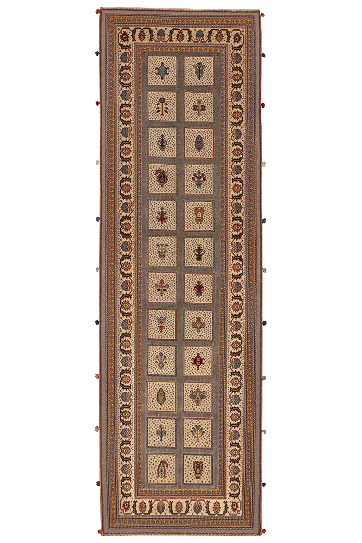 Kelim Teppichläufer - Soumakh Beige
