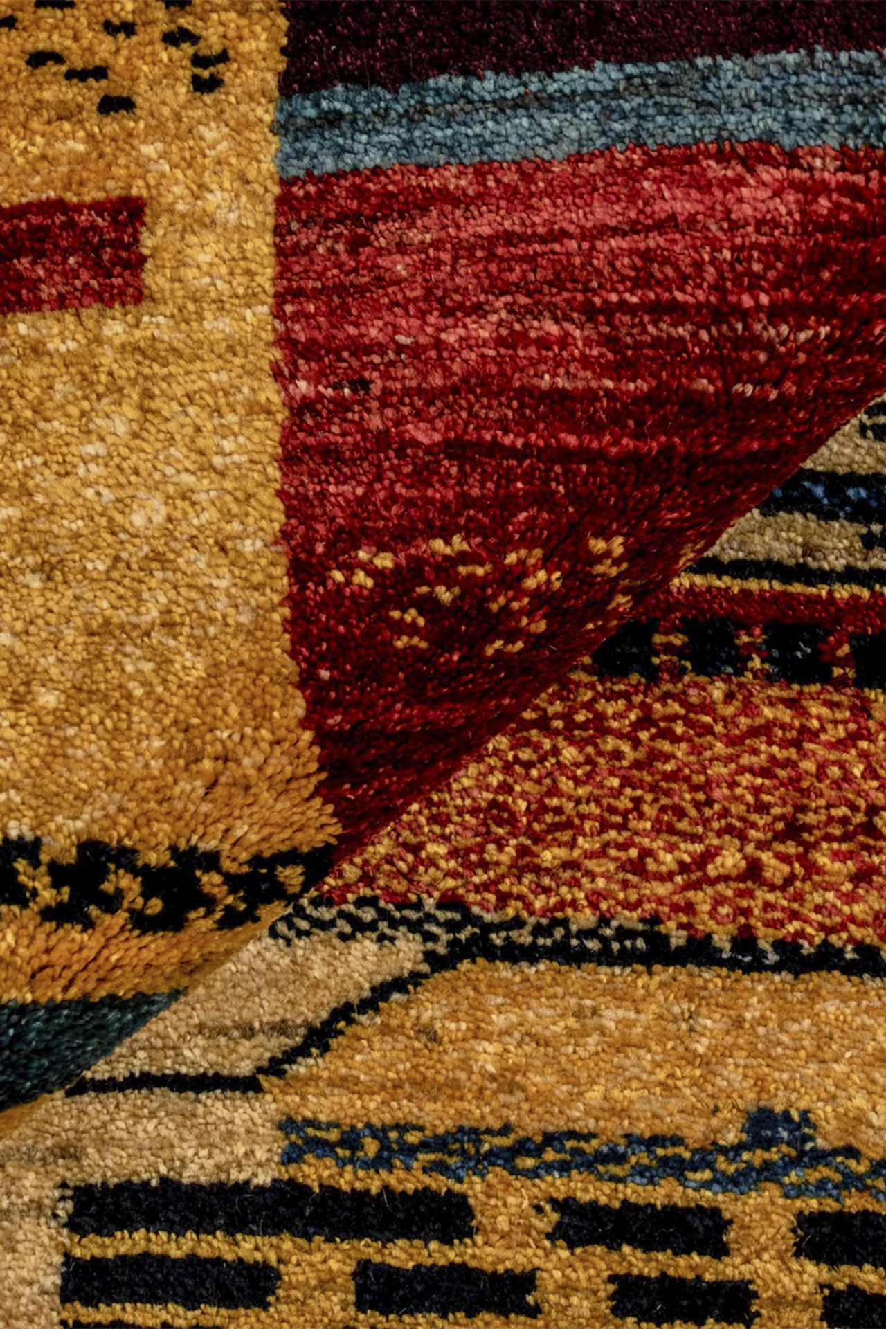 Gabbeh Teppich-Unikat - Stadt der Muster