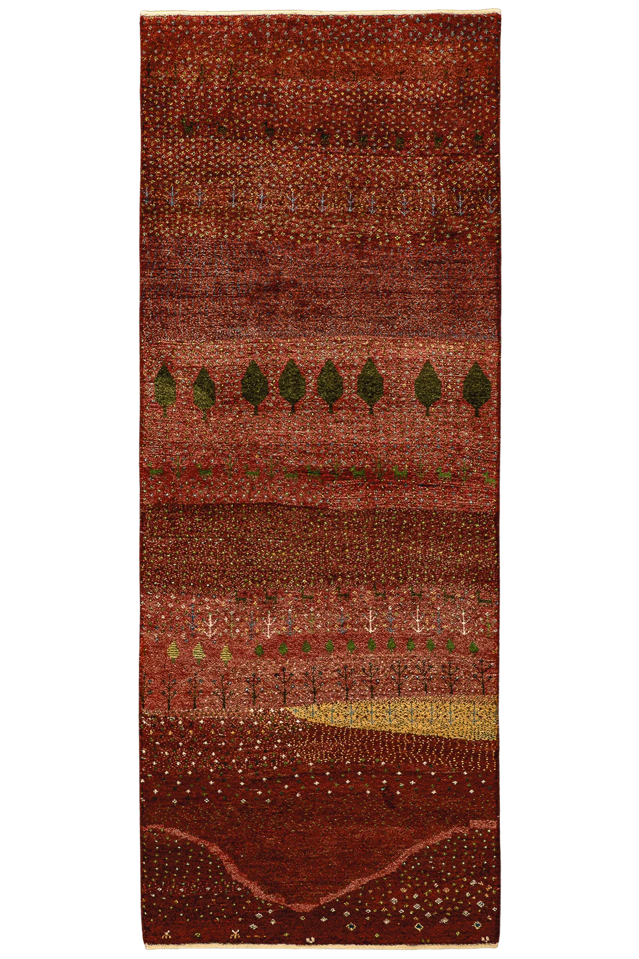 Gabbeh Teppichläufer - Karawanenspur