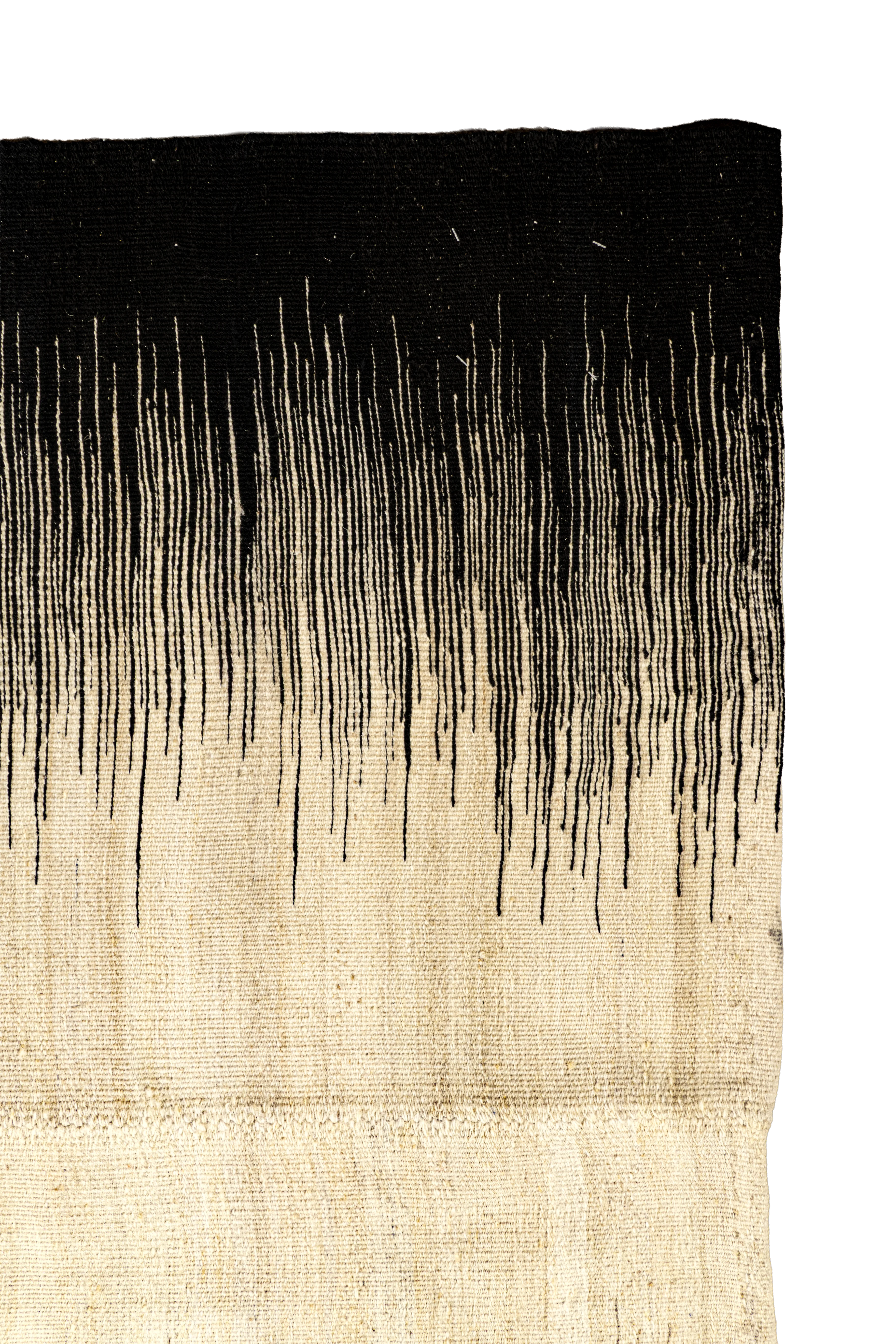 Kelim Teppich - Graphitlicht