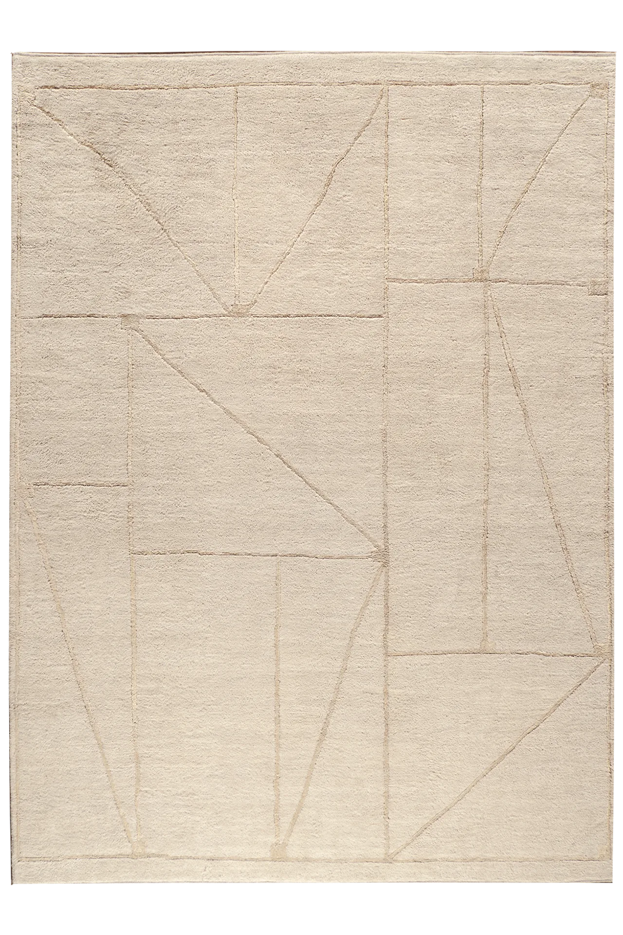Jordan Collection Designteppich - Ivory Lines