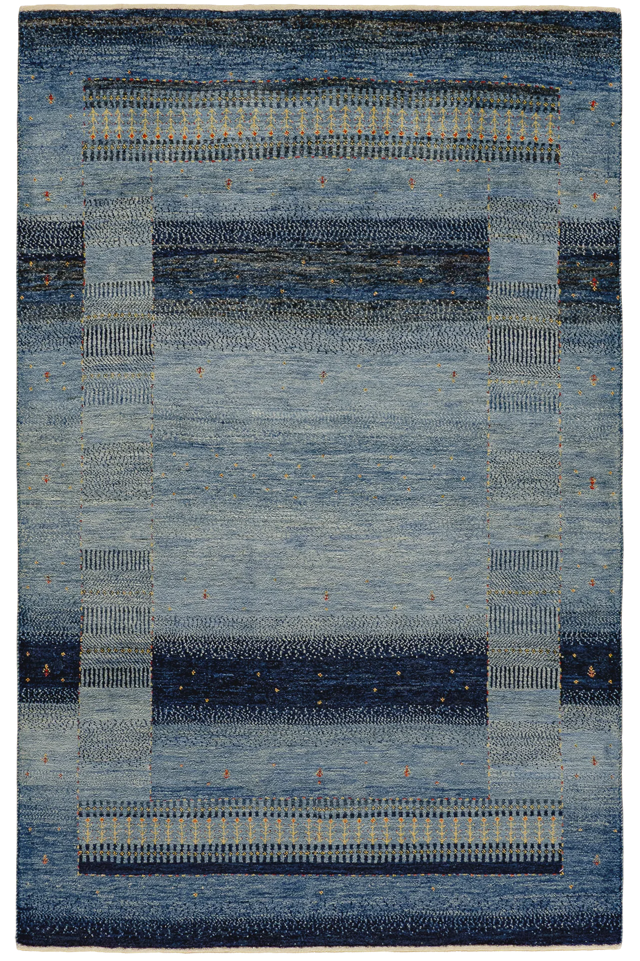 Gabbeh Teppich-Unikat - Hauch in Blau