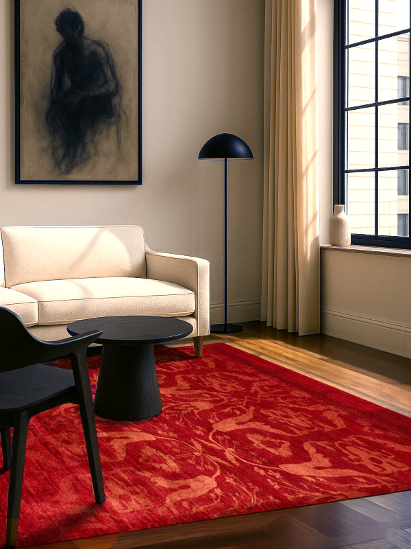 Jordan Masterpiece Designteppich - Ruby Lux