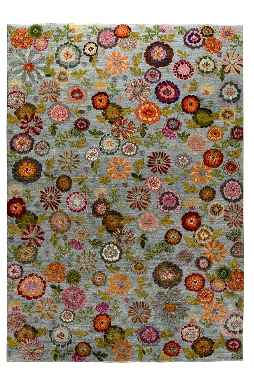 Gabbeh Teppich-Unikat - Blumenmeer