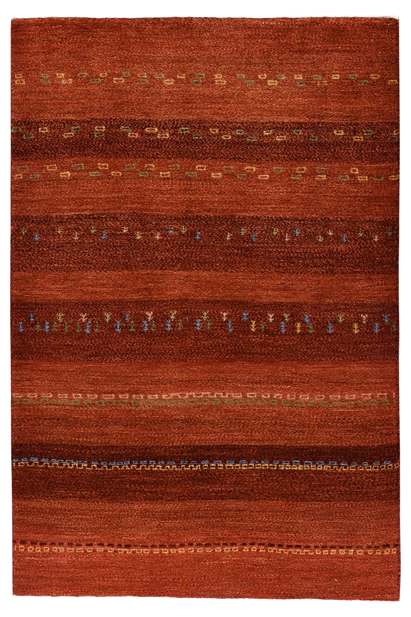 Gabbeh Teppich-Unikat - Mohnweide