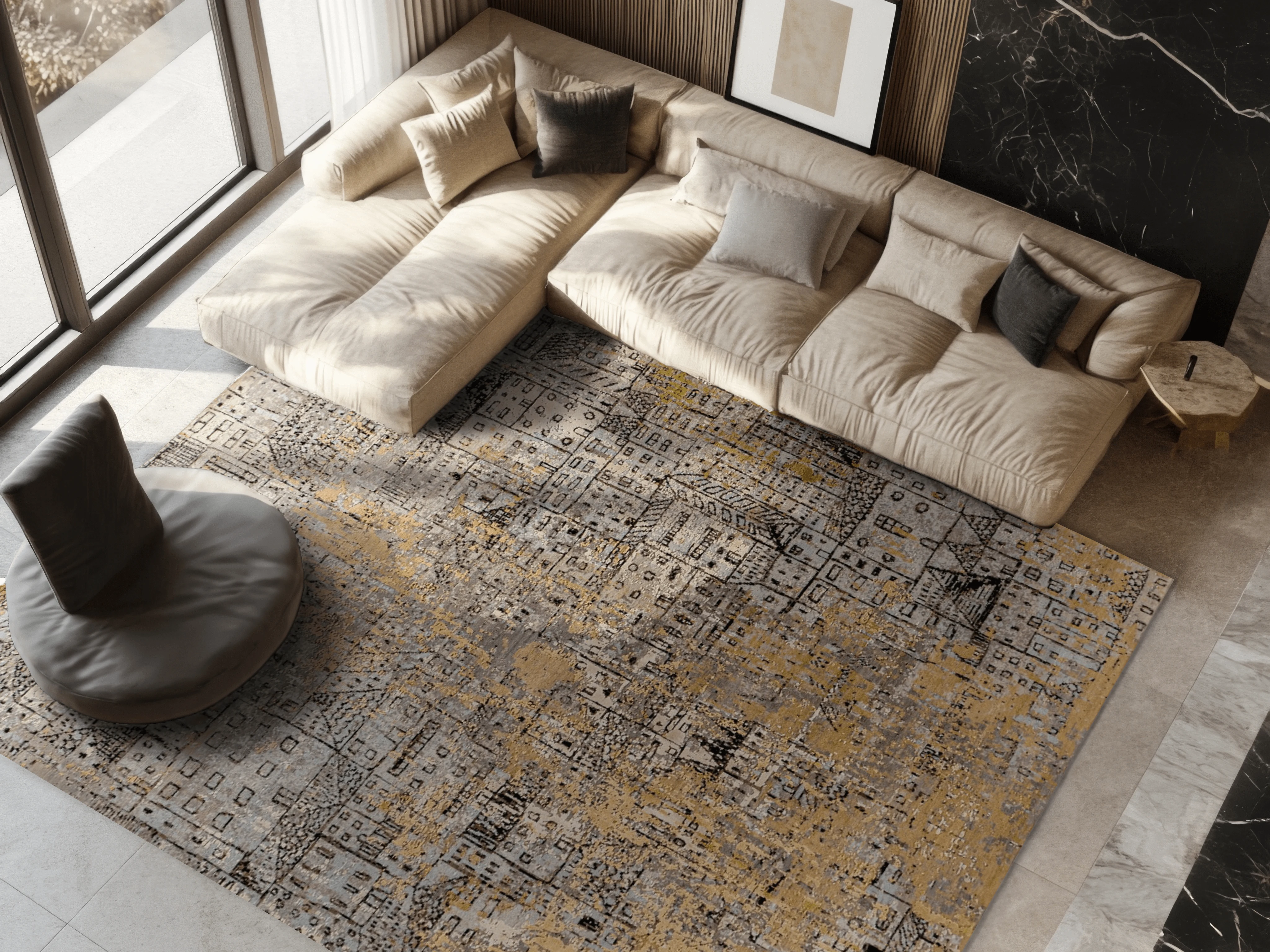Jordan Masterpiece Designteppich - City of Art
