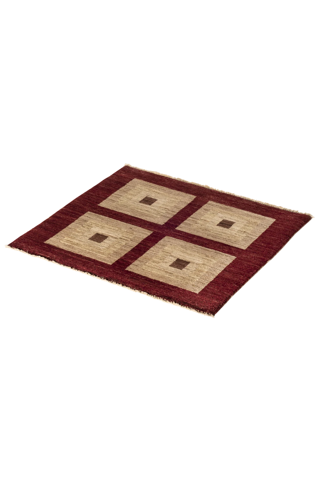Gabbeh-Art Teppich - Lichtquadrate