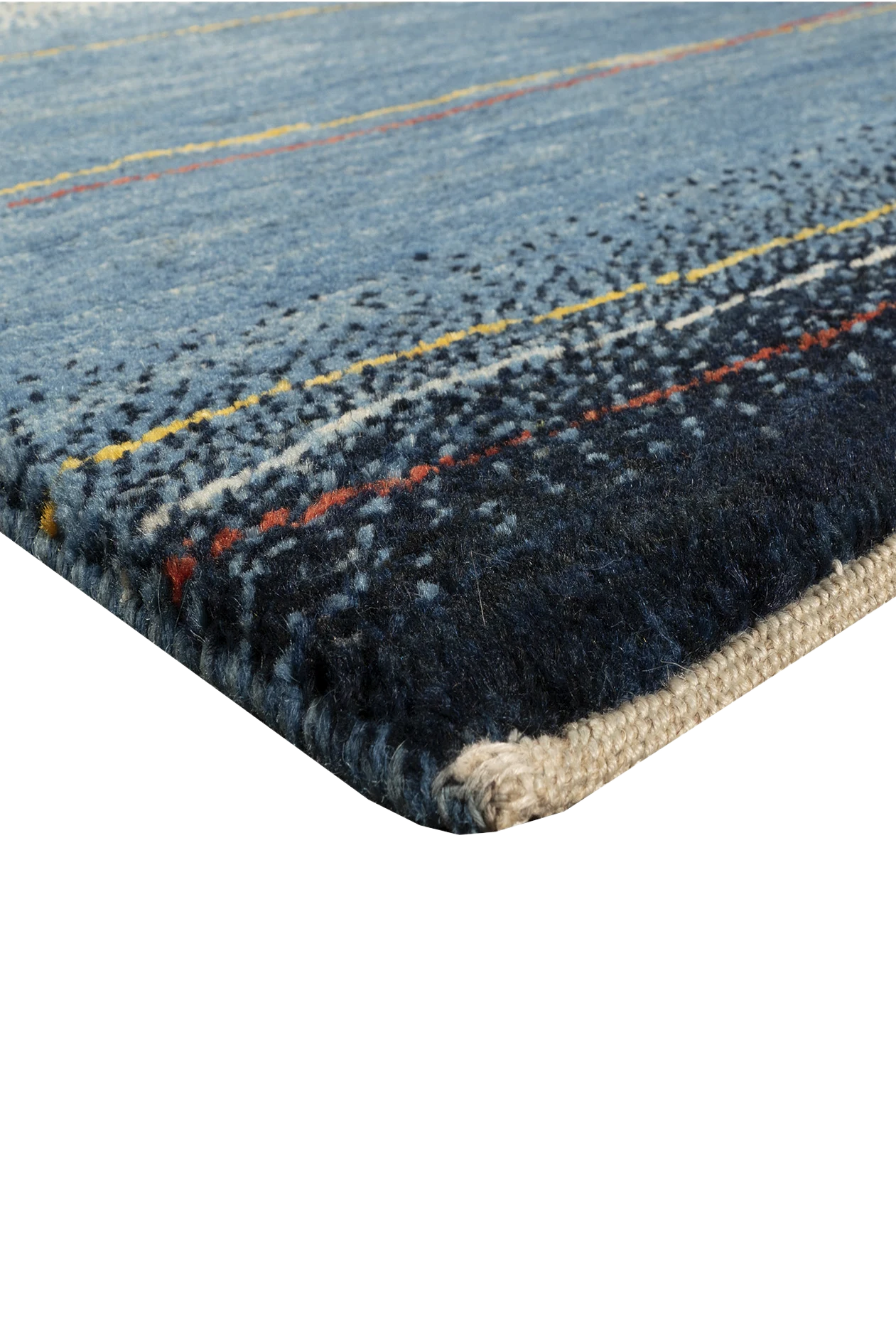 Gabbeh Teppich-Unikat - royalblaue Oase