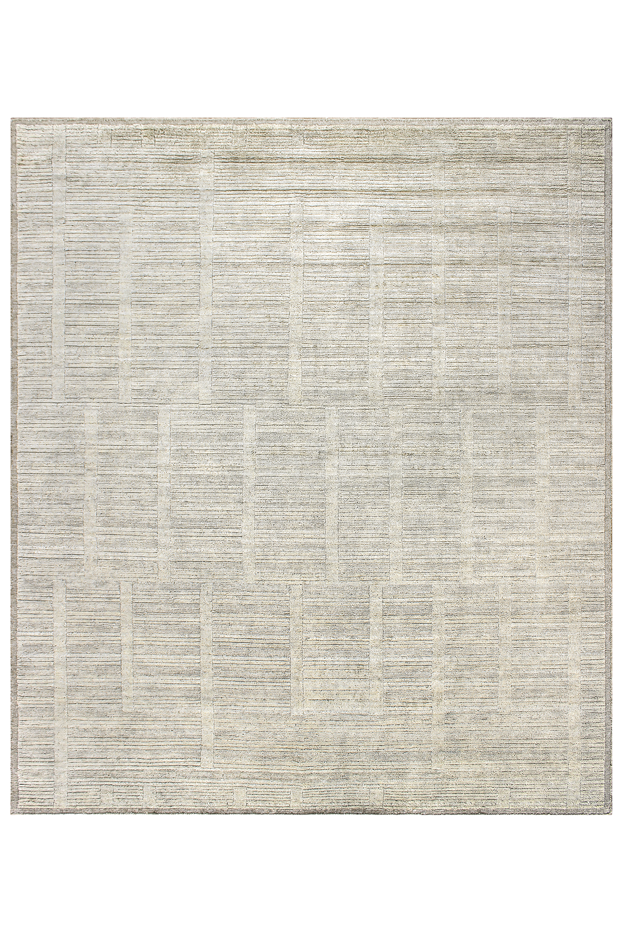 Jordan Collection Designteppich - Hidden Geometry Silver