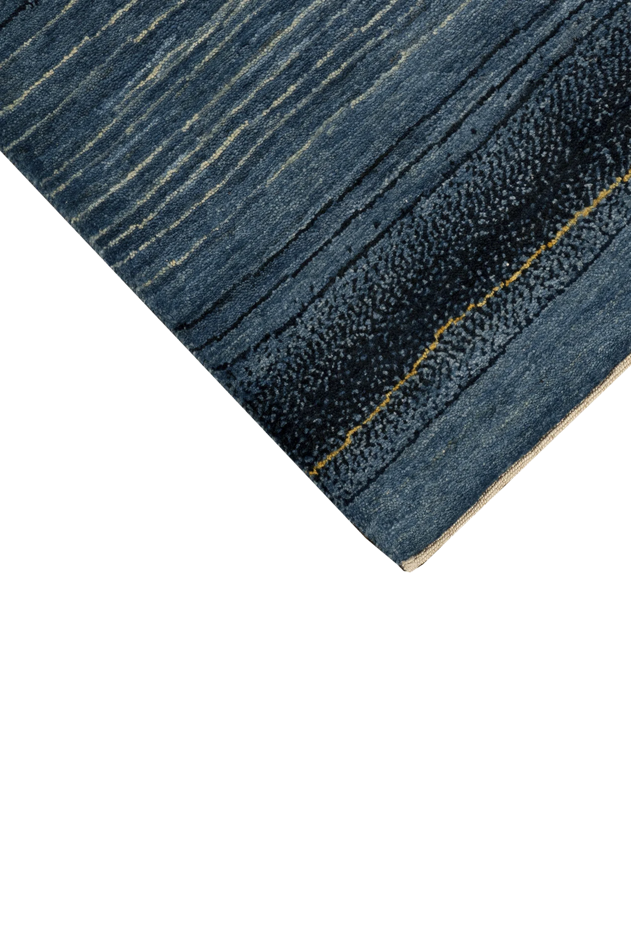 Gabbeh Teppich-Unikat - royalblaue Oase