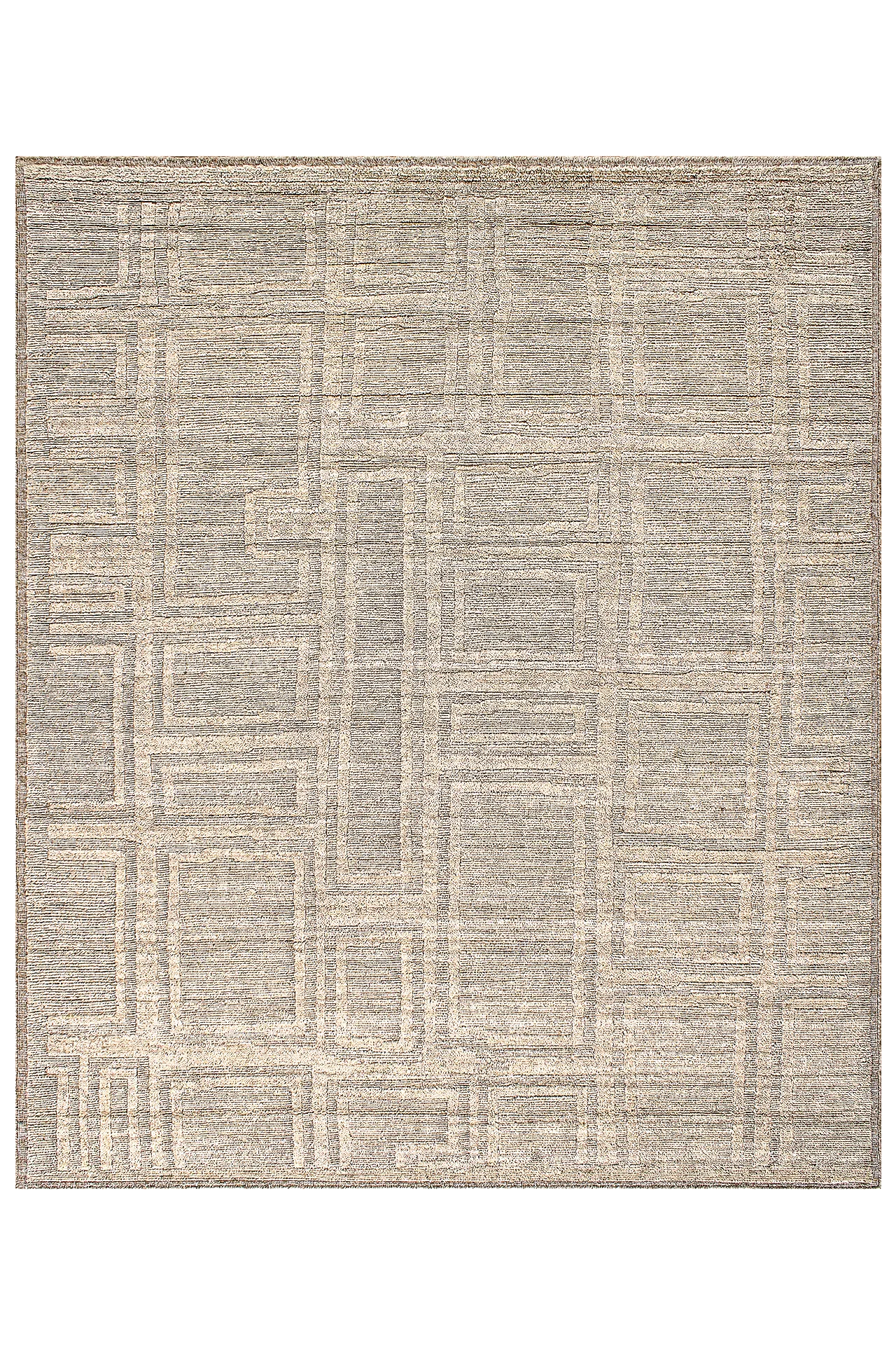Jordan Collection Designteppich - Hidden Geometry Taupe
