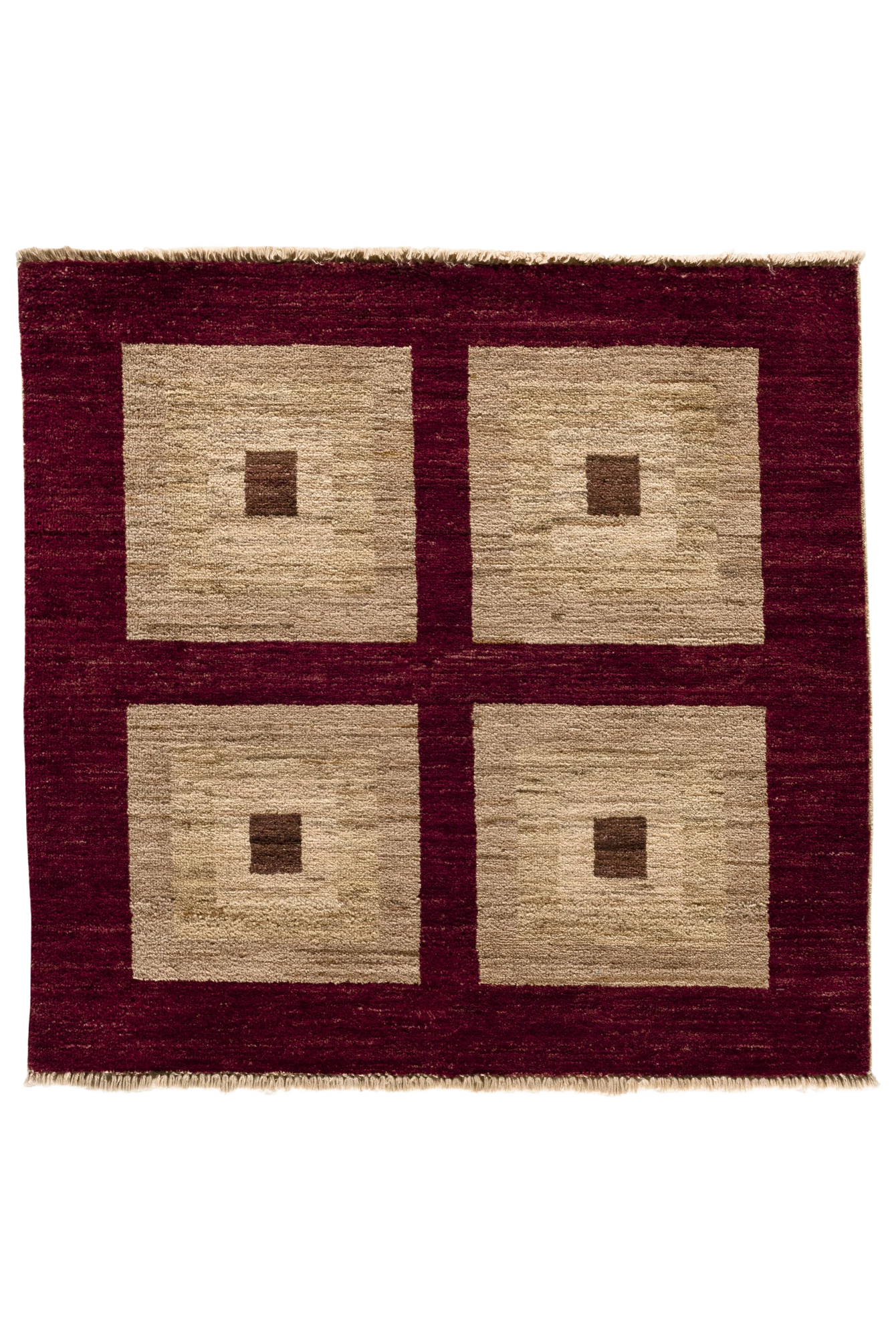 Gabbeh-Art Teppich - Lichtquadrate