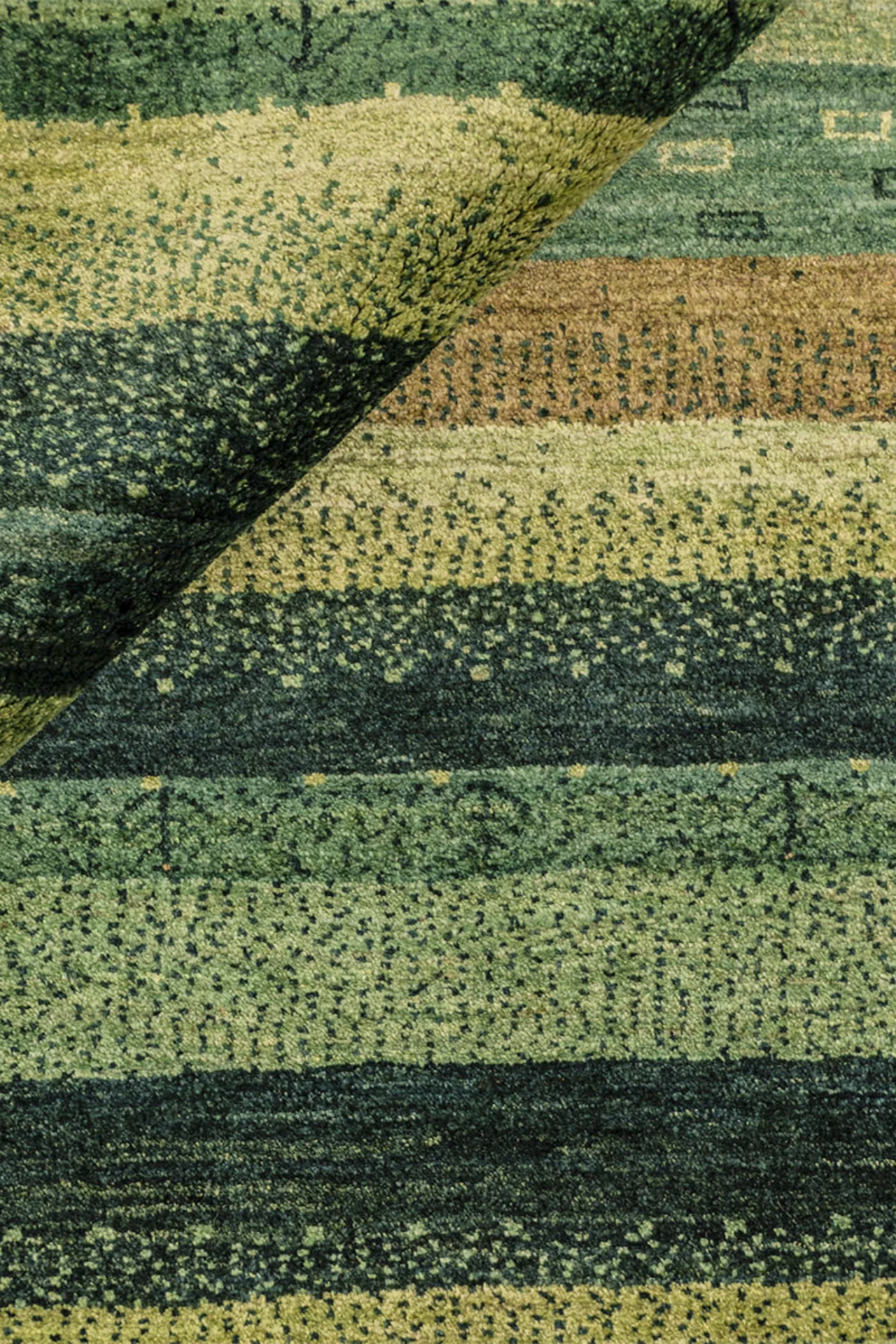Gabbeh Teppich-Unikat - Graslandschaft