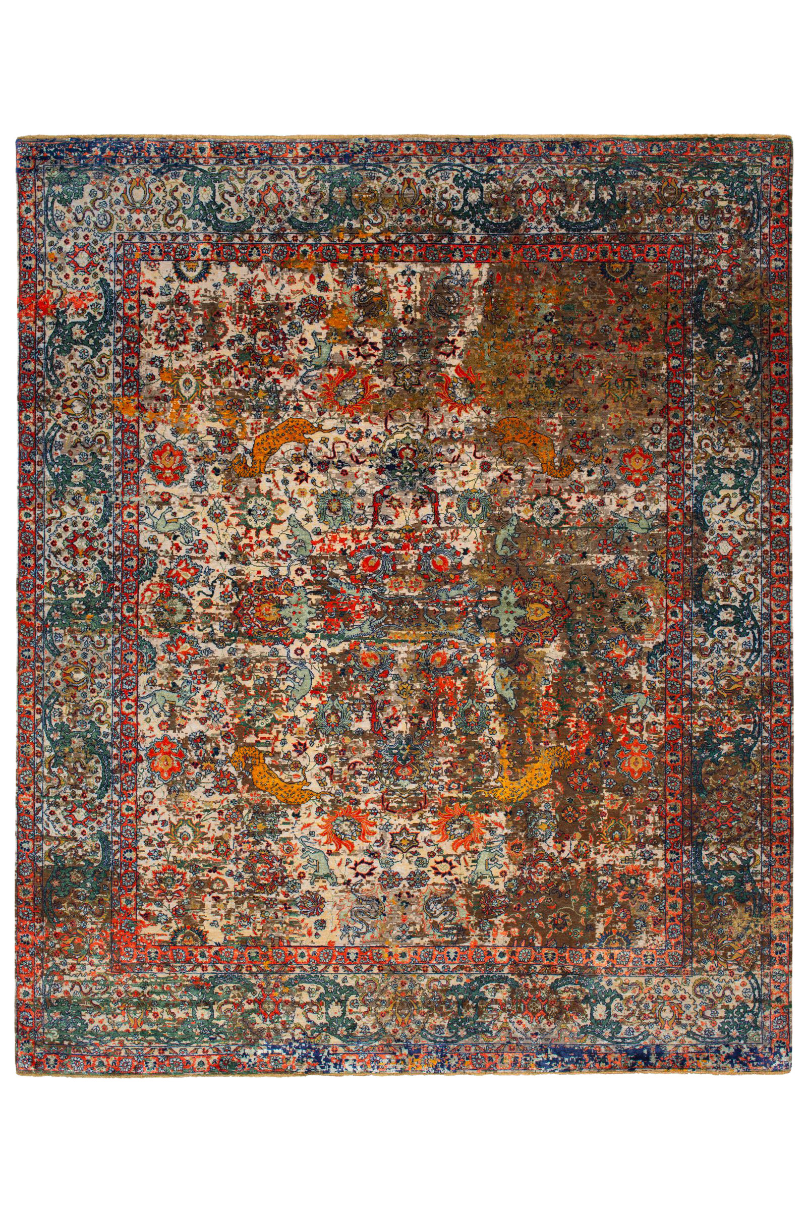 Jan Kath Teppich - Kirman Jungle Artwork
