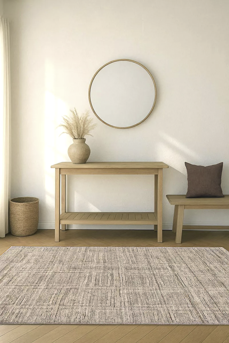 Jordan Collection Designteppich - Hidden Geometry Taupe