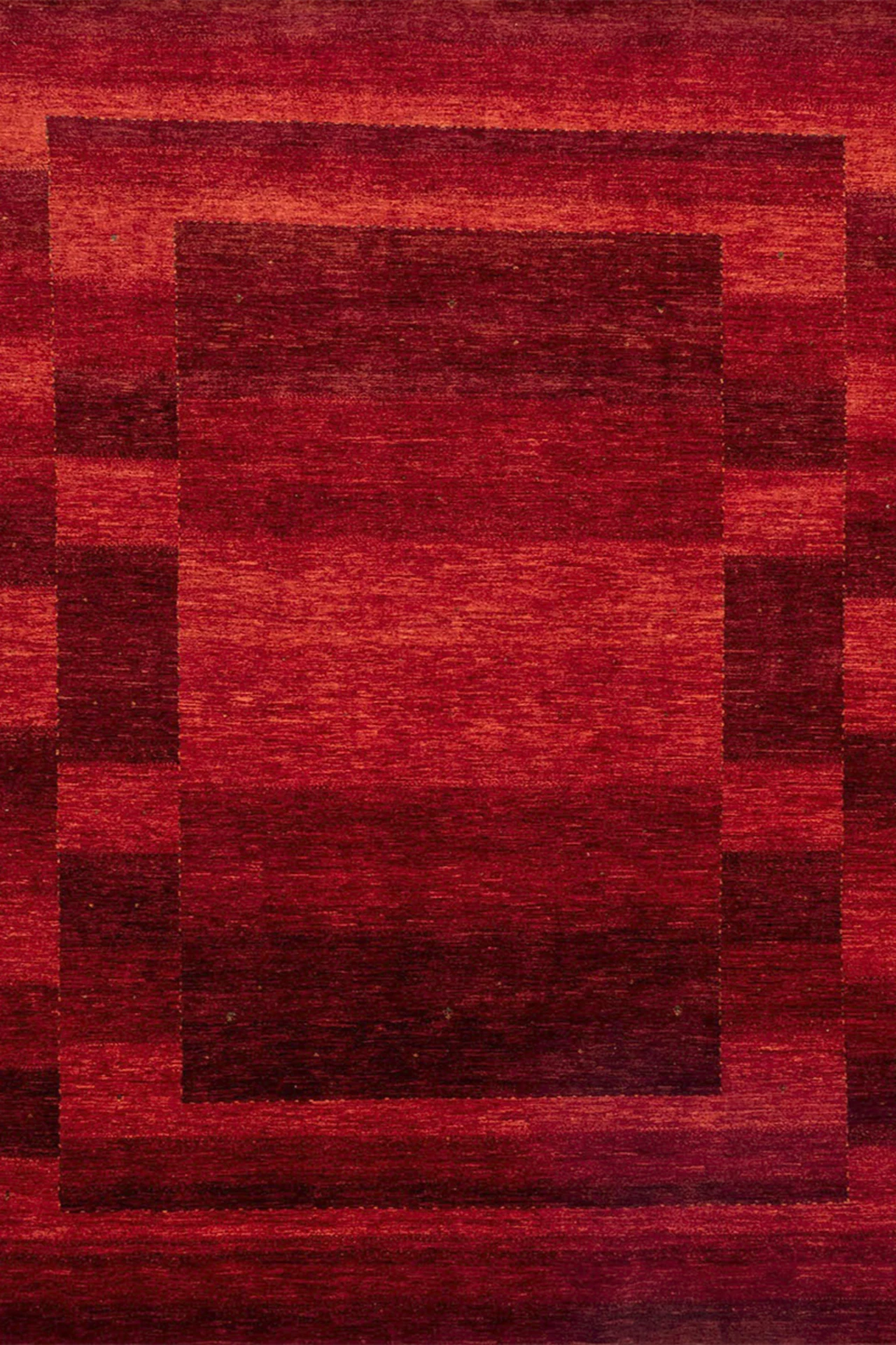 Gabbeh Teppich-Unikat - Roter Morgen