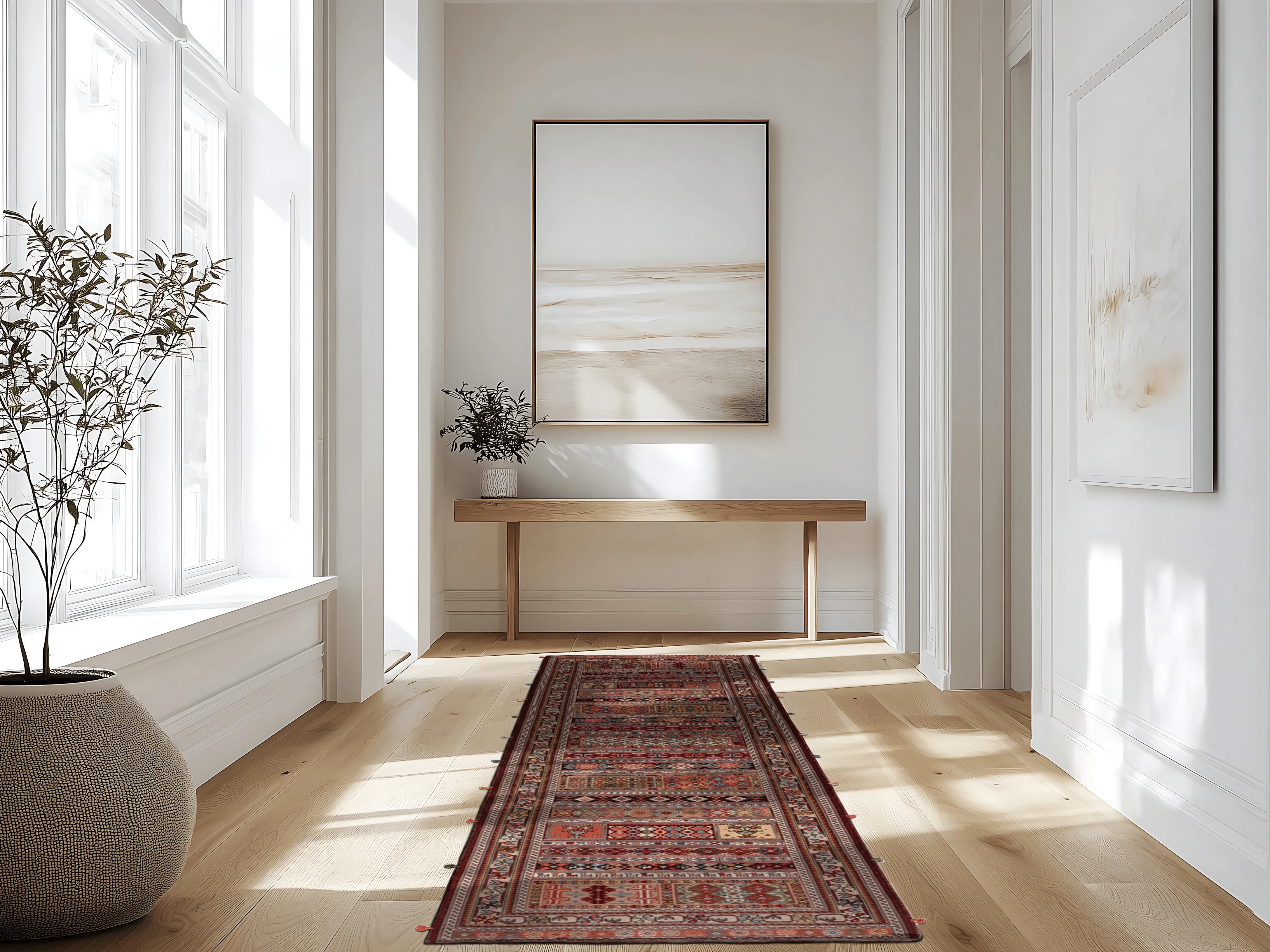 Kelim Teppichläufer - Soumakh Boho