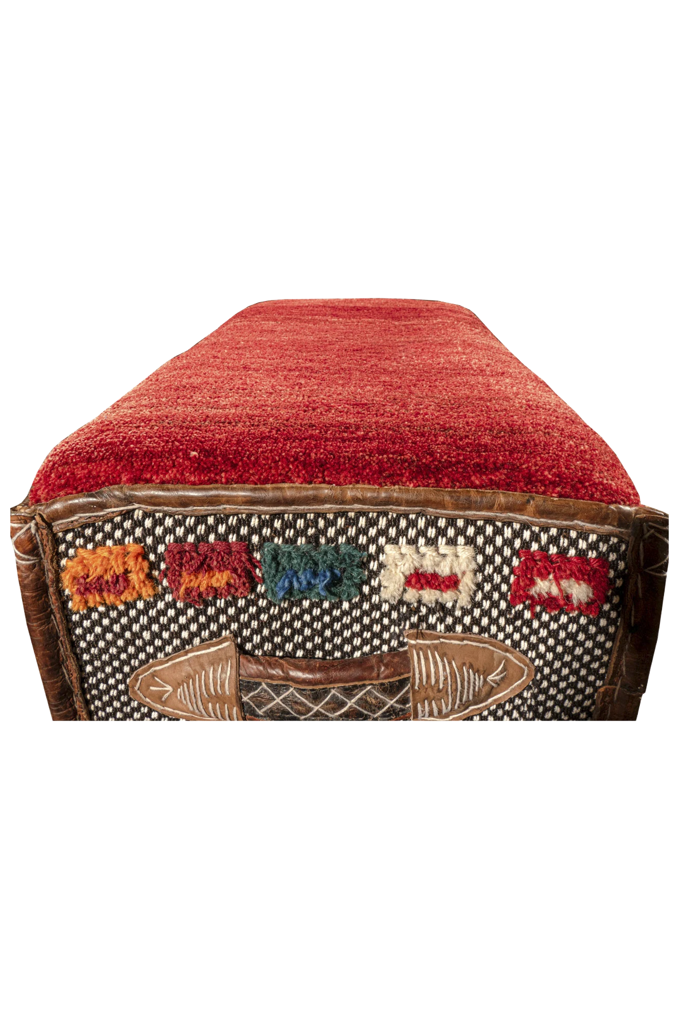 Hocker Unikat - Blumenbänder