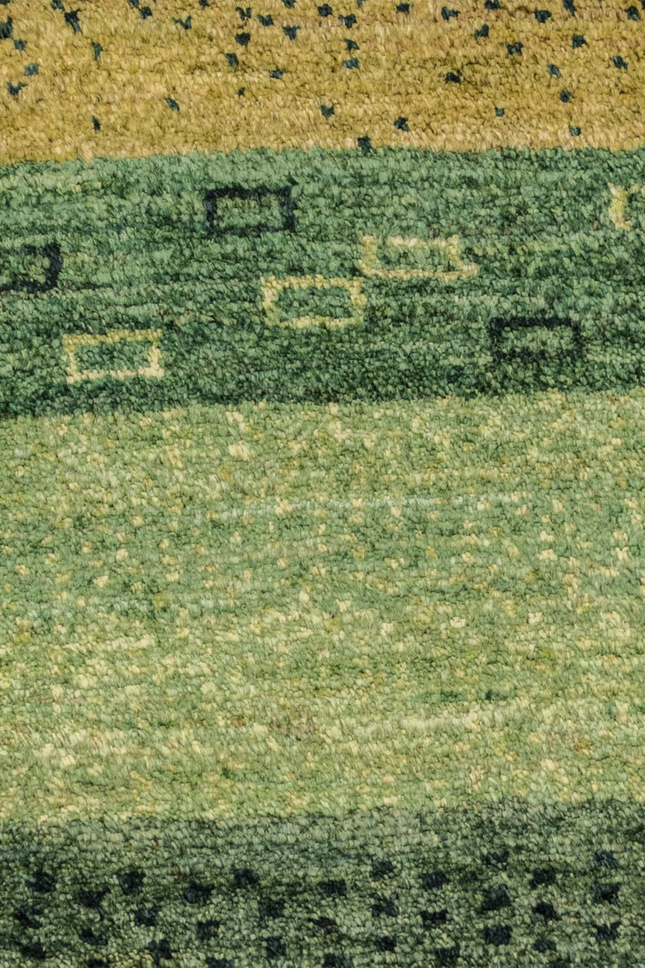 Gabbeh Teppich-Unikat - Graslandschaft