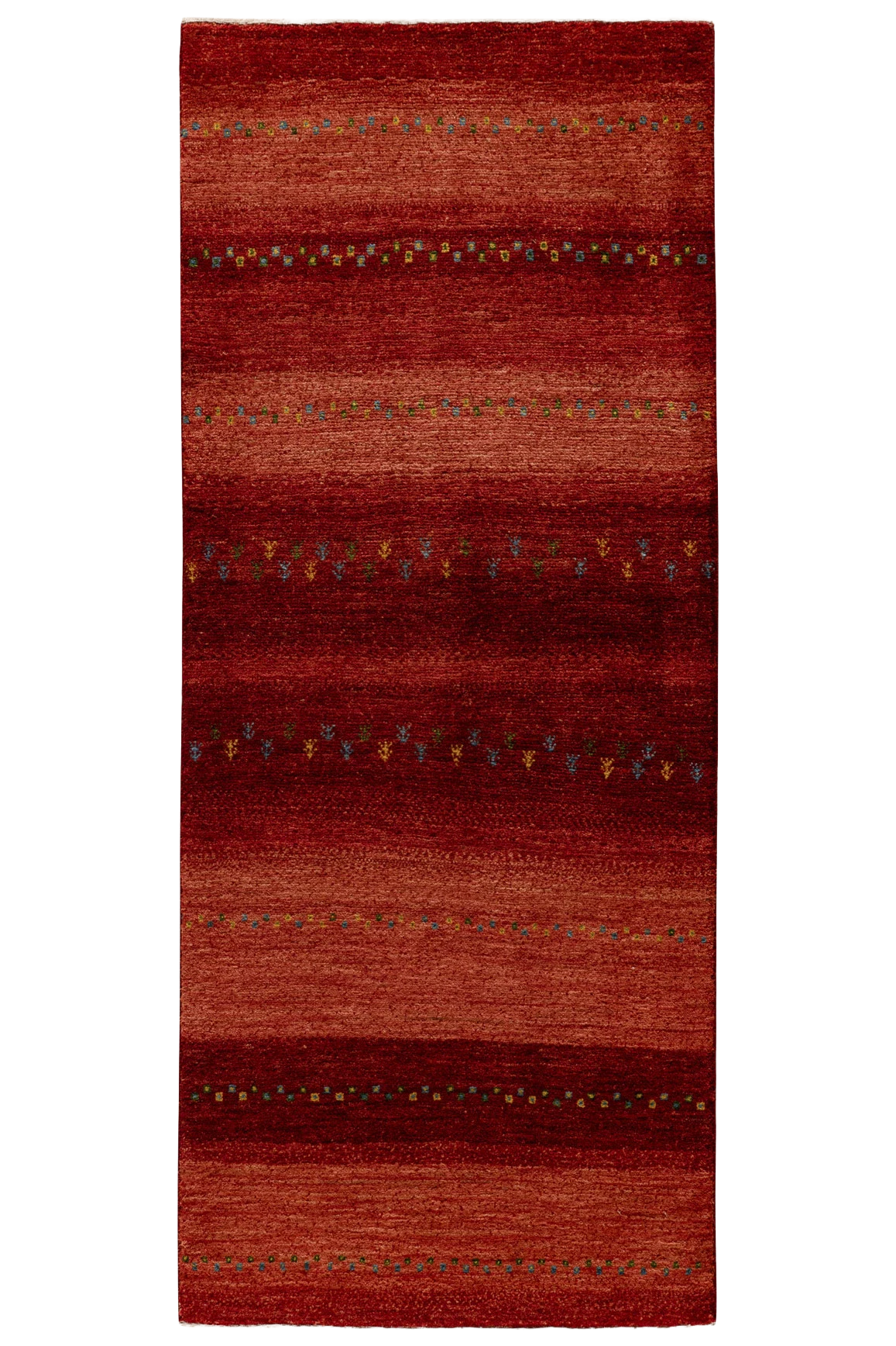 Gabbeh Teppichläufer - roter Pfad