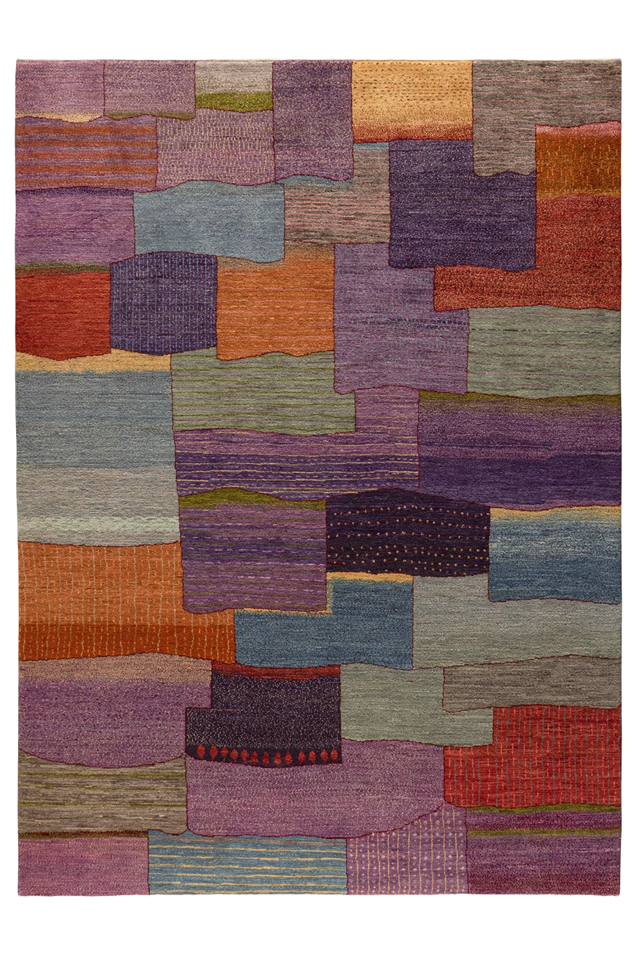 Gabbeh Teppich-Unikat - bunte Wüstenabschnitte
