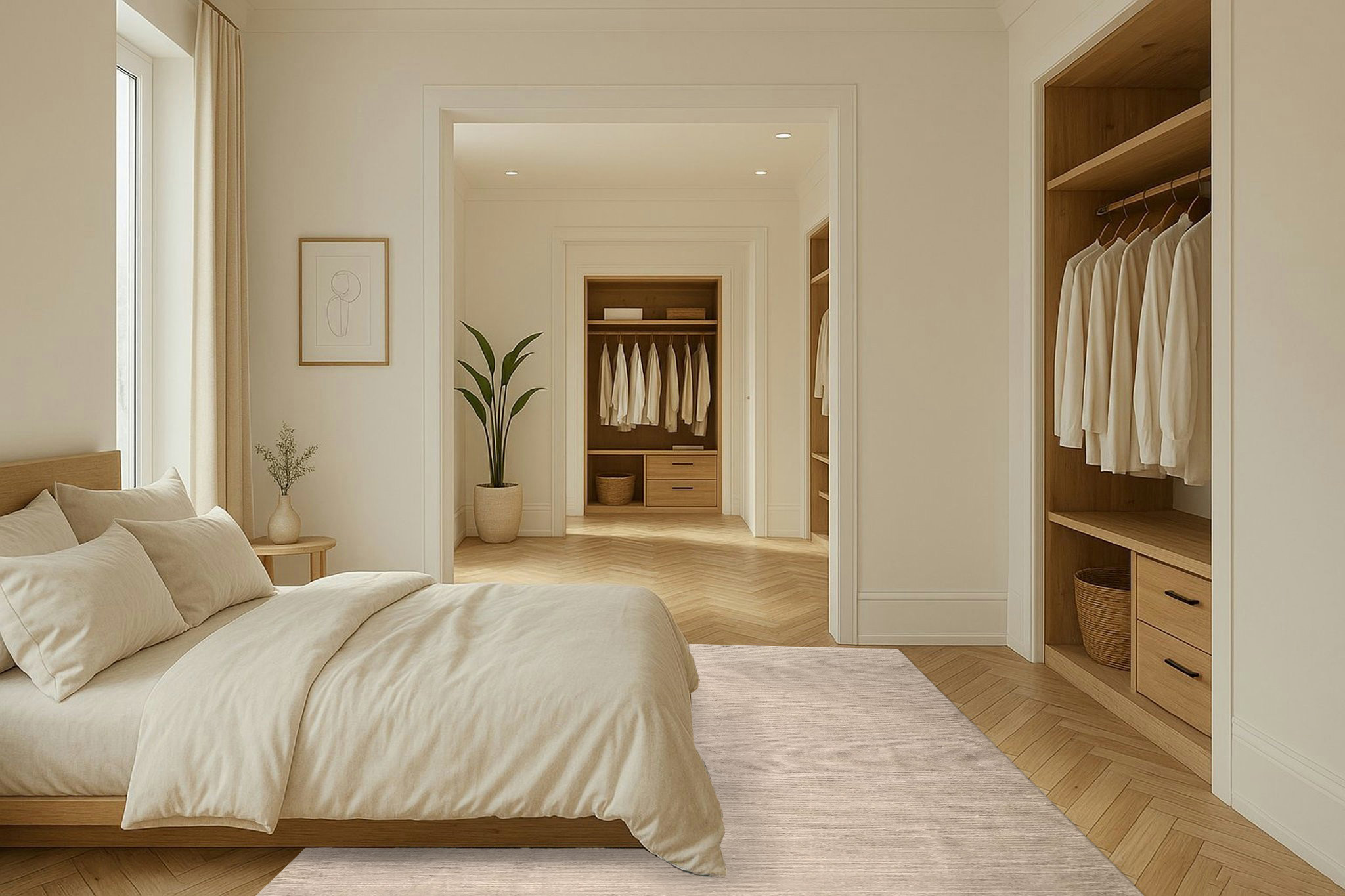 Jordan Collection Designteppich - Silver Trace