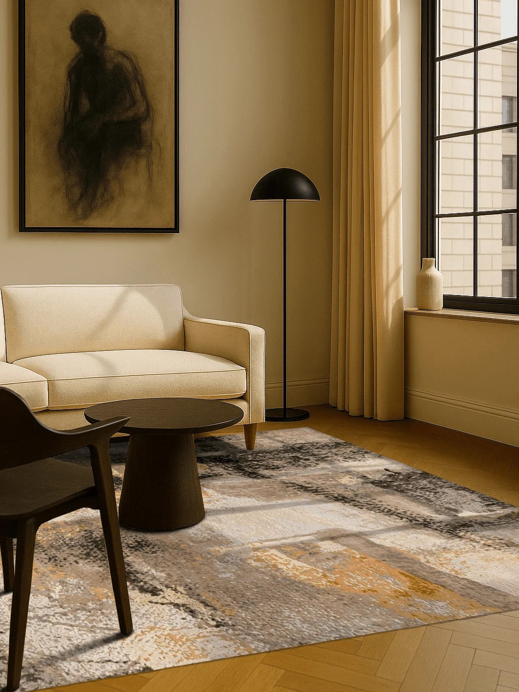 Jordan Collection Designteppich - Canvas