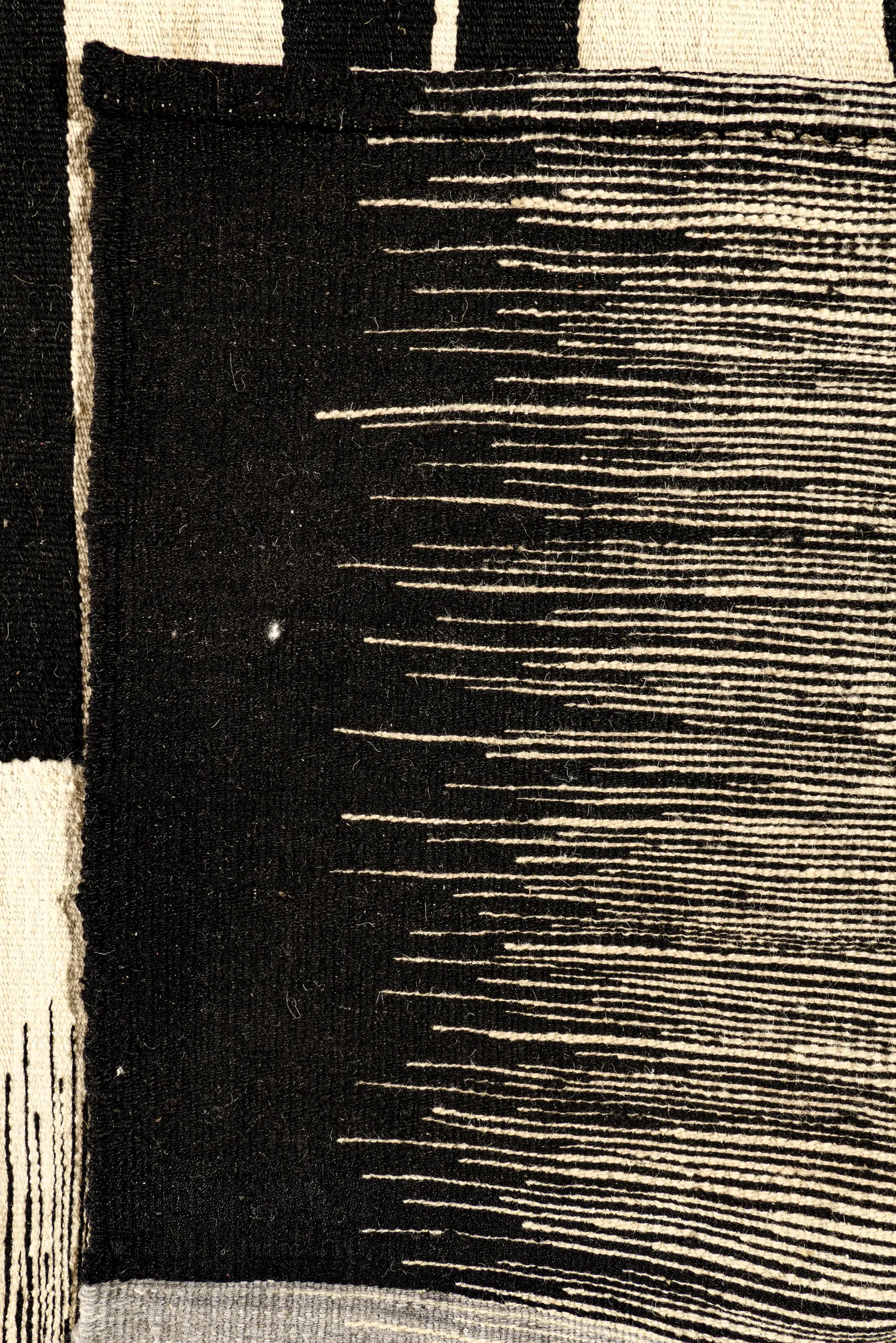 Kelim Teppich - Graphitlicht