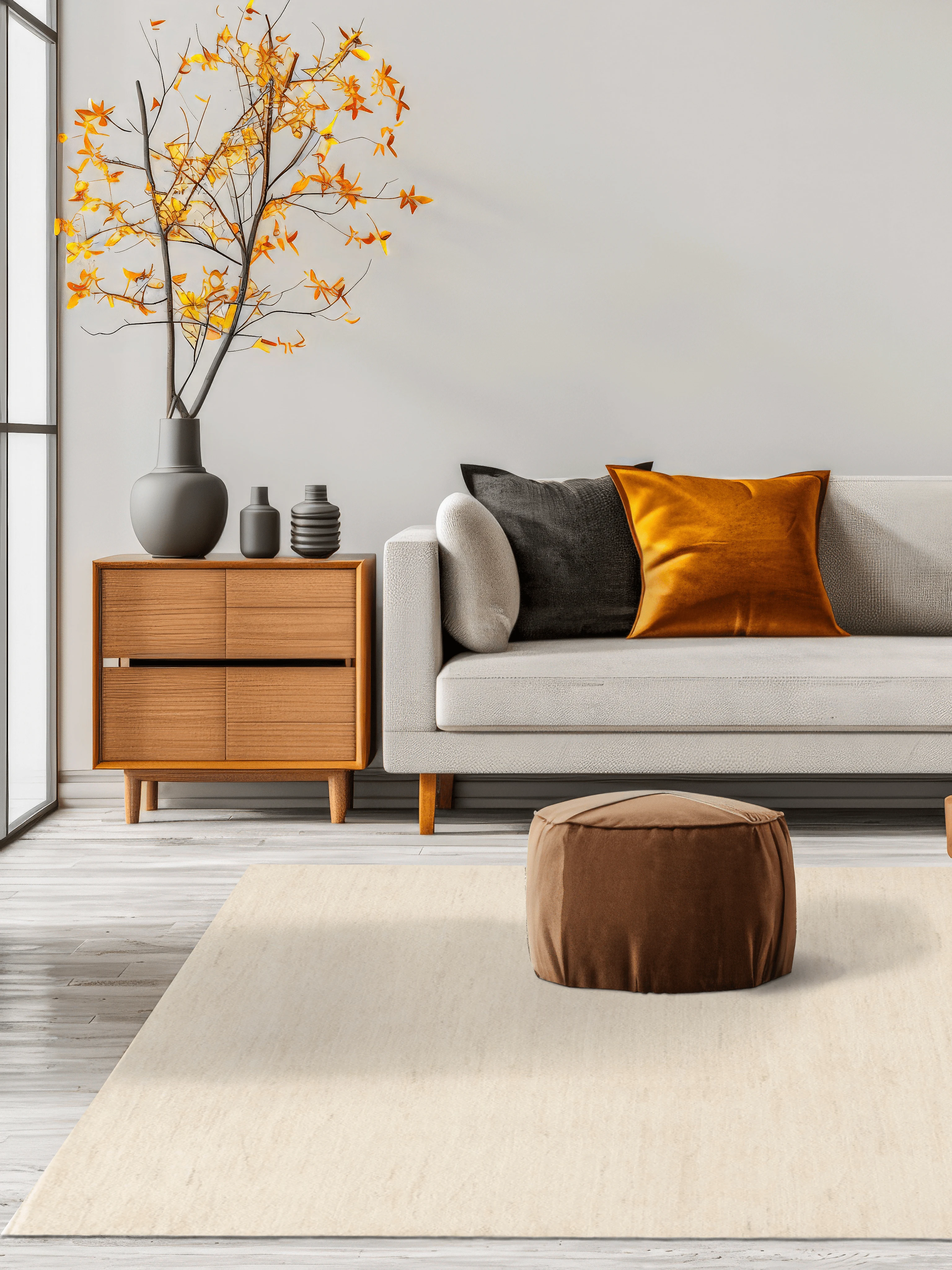 Gabbeh Teppich-Unikat - Beige Desert